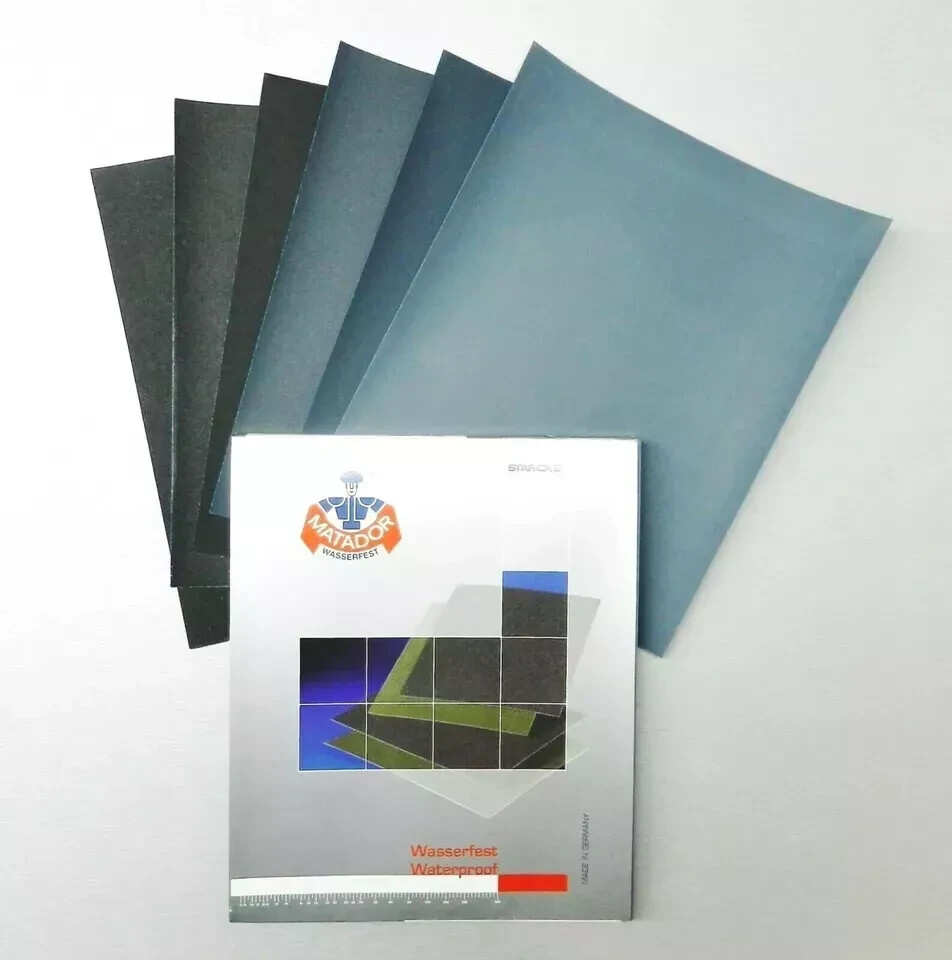 Matador Abrasive Sandpaper 30 Sheet Wet Dry 600 Grit 9×11 Silcon Carbide Starcke