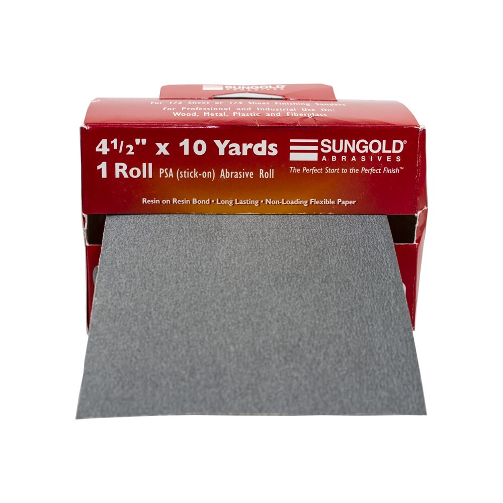 Sungold 4-1/2-in W X 10 Yards Roll 80 Grit PSA Silicon Carbide Sandpaper