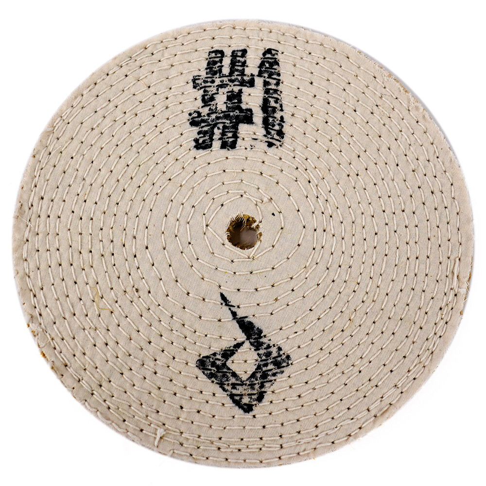 8″ Metal Polishing Wheel | #1 Sisal Bench Grinder Buffing Polish Cotton Buff Pad