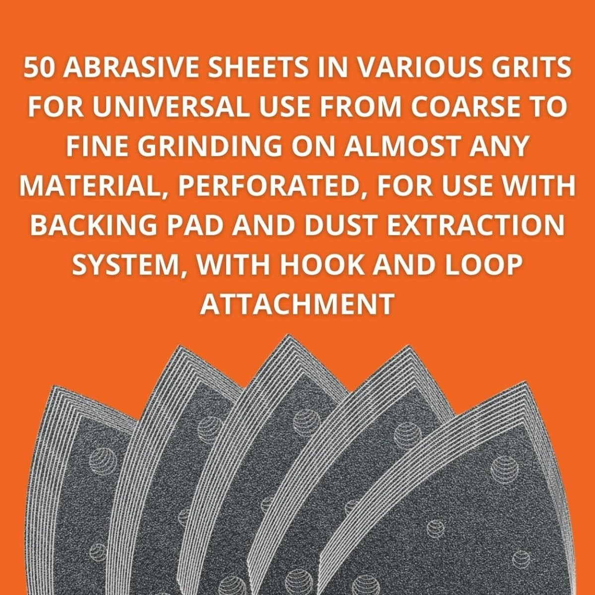 Assorted Sanding Sheet Set with Hook & Loop Attachment – Coarse to Fine Grit …