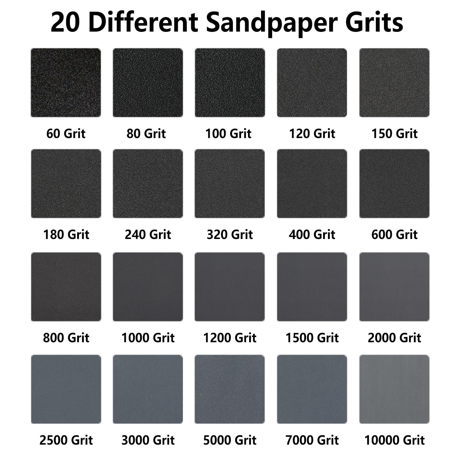 30PCS 320 Grit Sandpaper Sheets for Wood, Metal, Drywall, Automotive