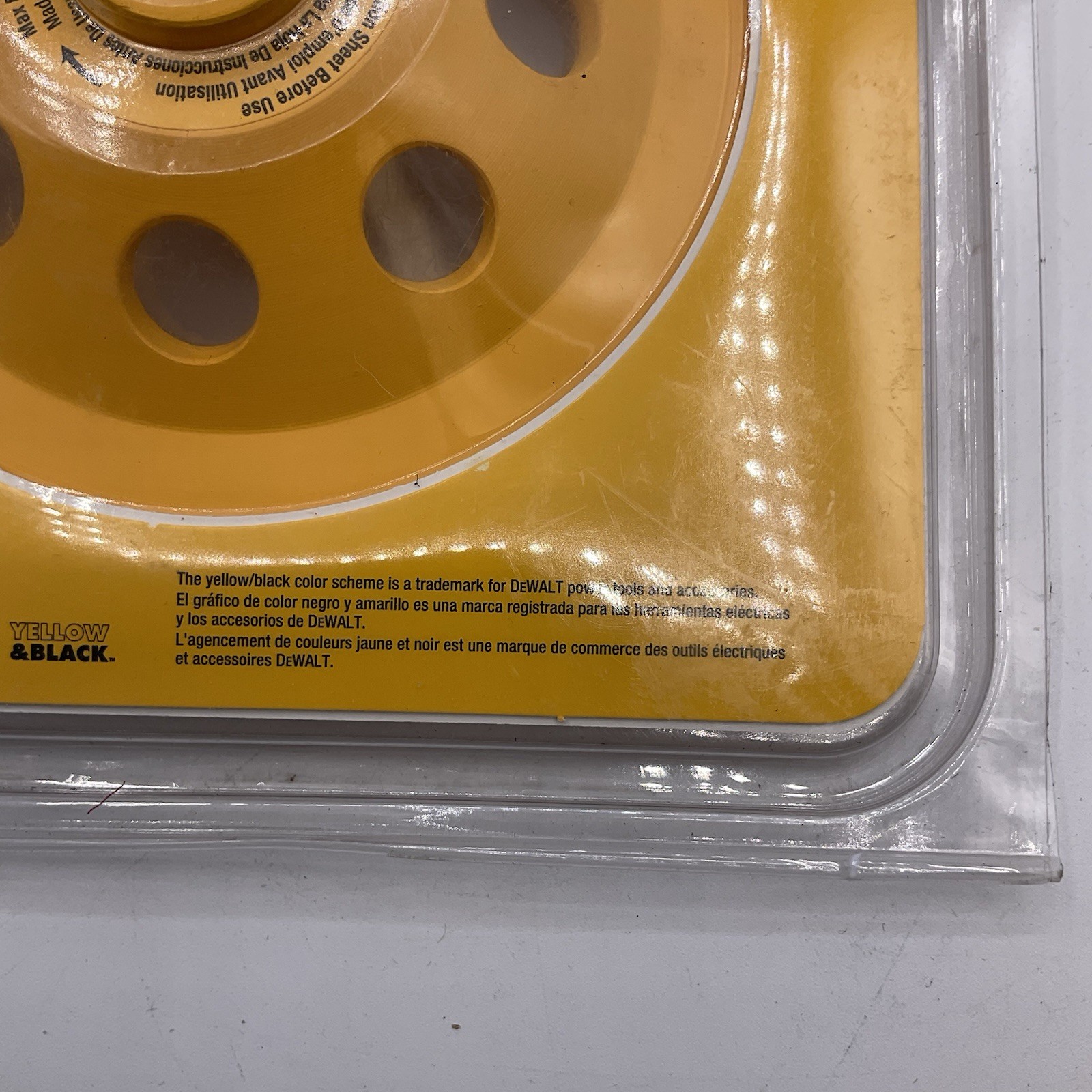 DEWALT DW4777T Turbo Diamond Cup 5 Inch Grinding Wheel – Yellow NEW