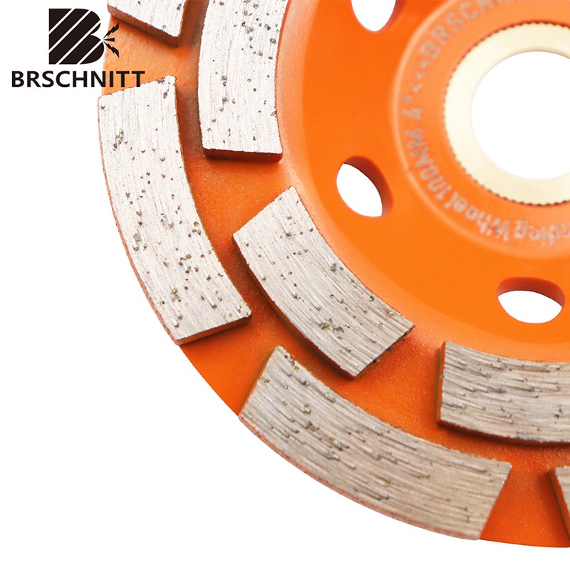 Diamond Double Row Grinding Cup Wheel for Concrete Masonry 4/4.5/5/7” BRSCHNITT