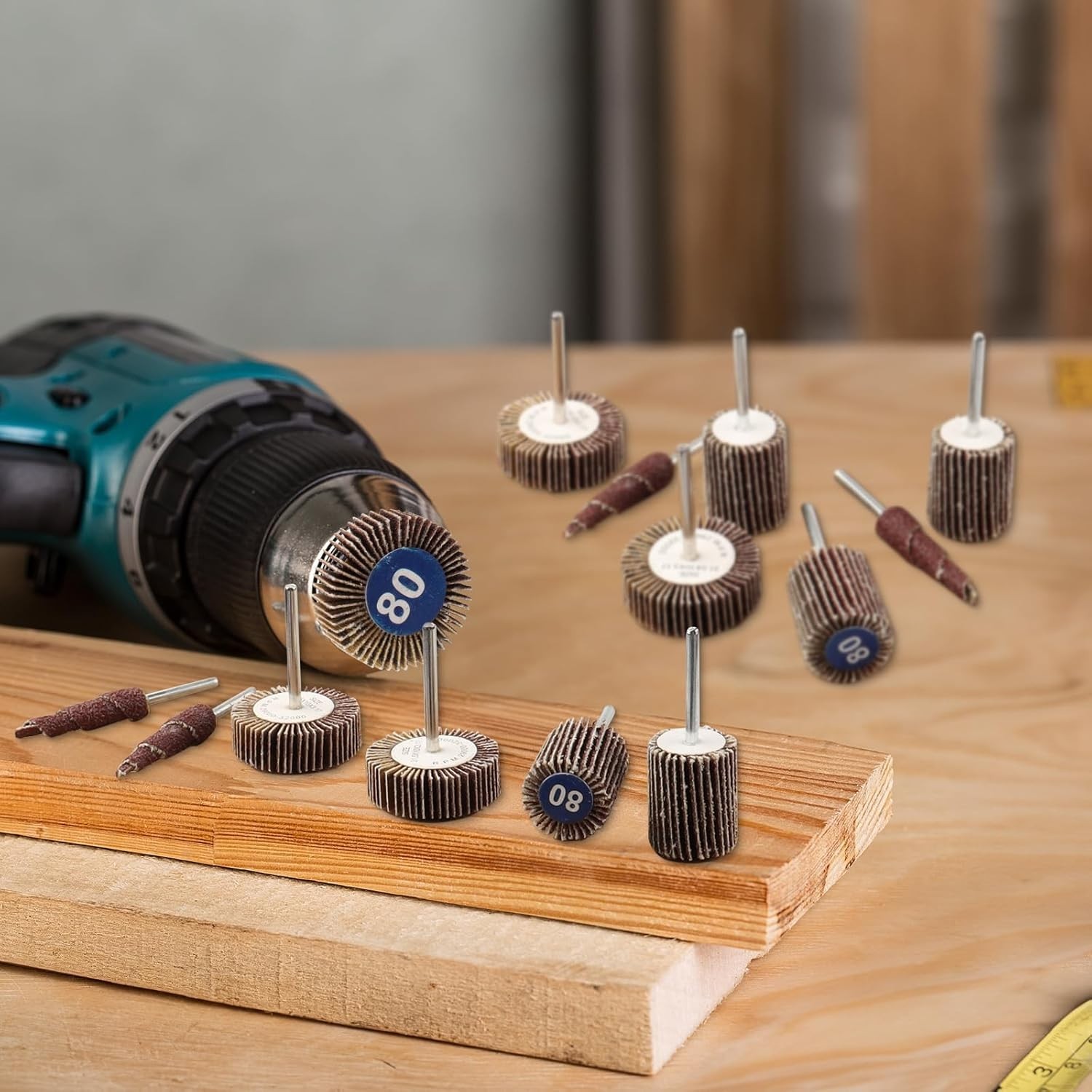 30 Pcs 80 Grit Flap Wheel Sanders for Dremel – Rust Removal & Polishing Kit