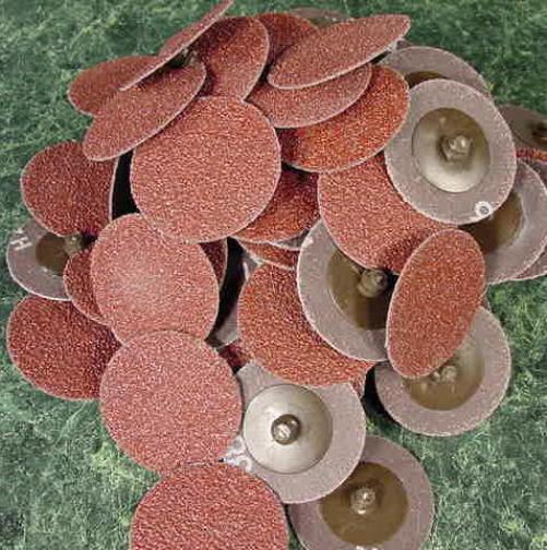 100pc 2 ” ROLL LOCK SANDING DISC 36 Grit MADE IN USA Heavy Duty sand inch