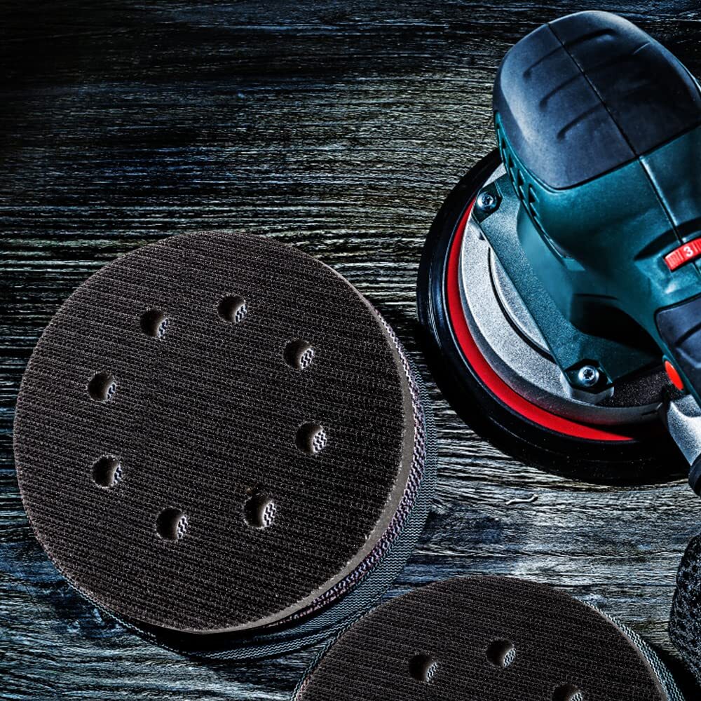 6 Inch 8 Holes Soft Interface Pads Hook +Loop Sponge Cushion Buffer Backing Pad