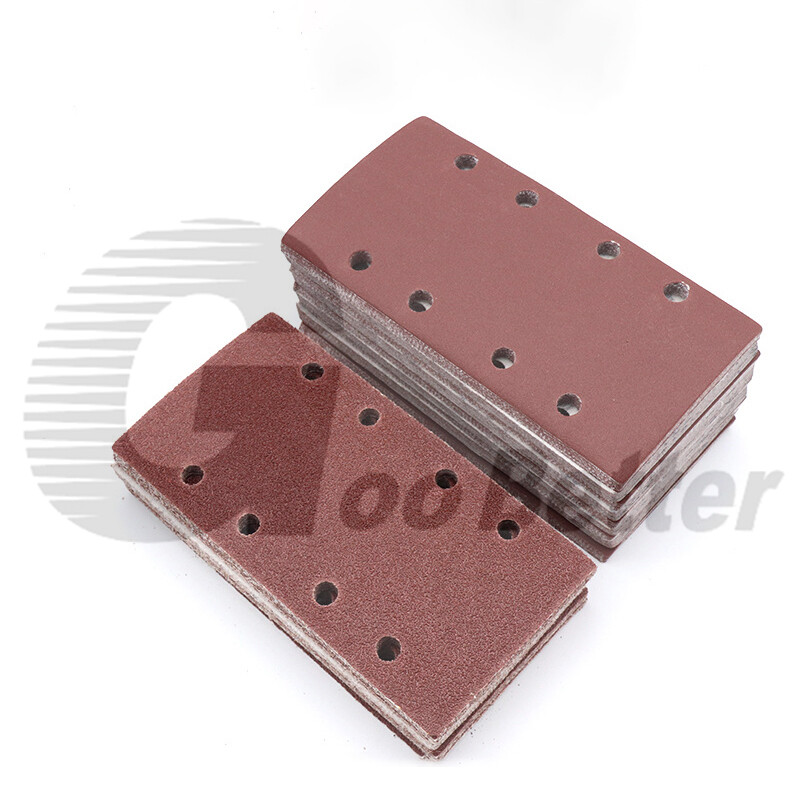 Hook and Loop 1/3 Punched Sanding Sheets 93 x 185mm Sandpaper Pads 40-800 Grit