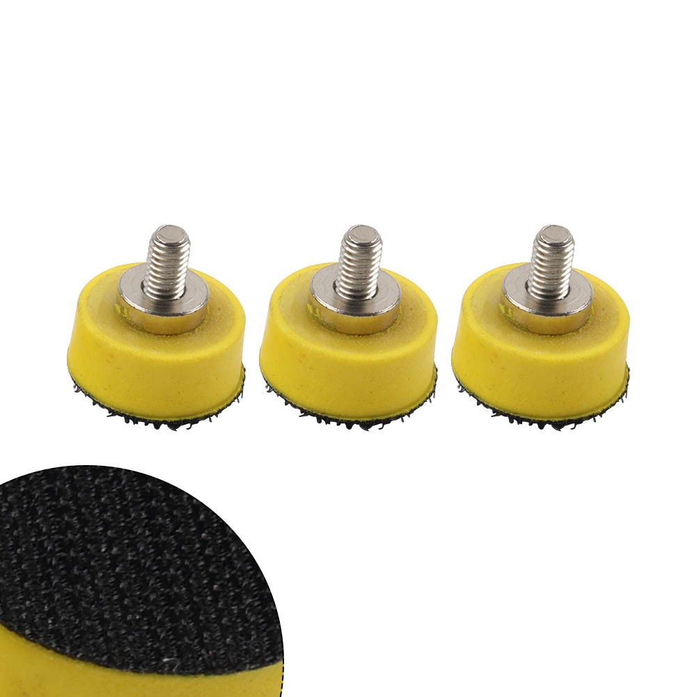3pcs 1/2/3″ Hook & Loop Backing Pads Sanding Disc Sander Plate Polisher M6