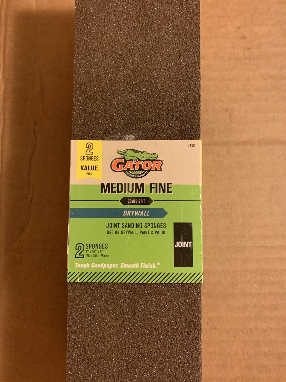 Gator Drywall Joint Sanding Sponge 2pk Medium-fine