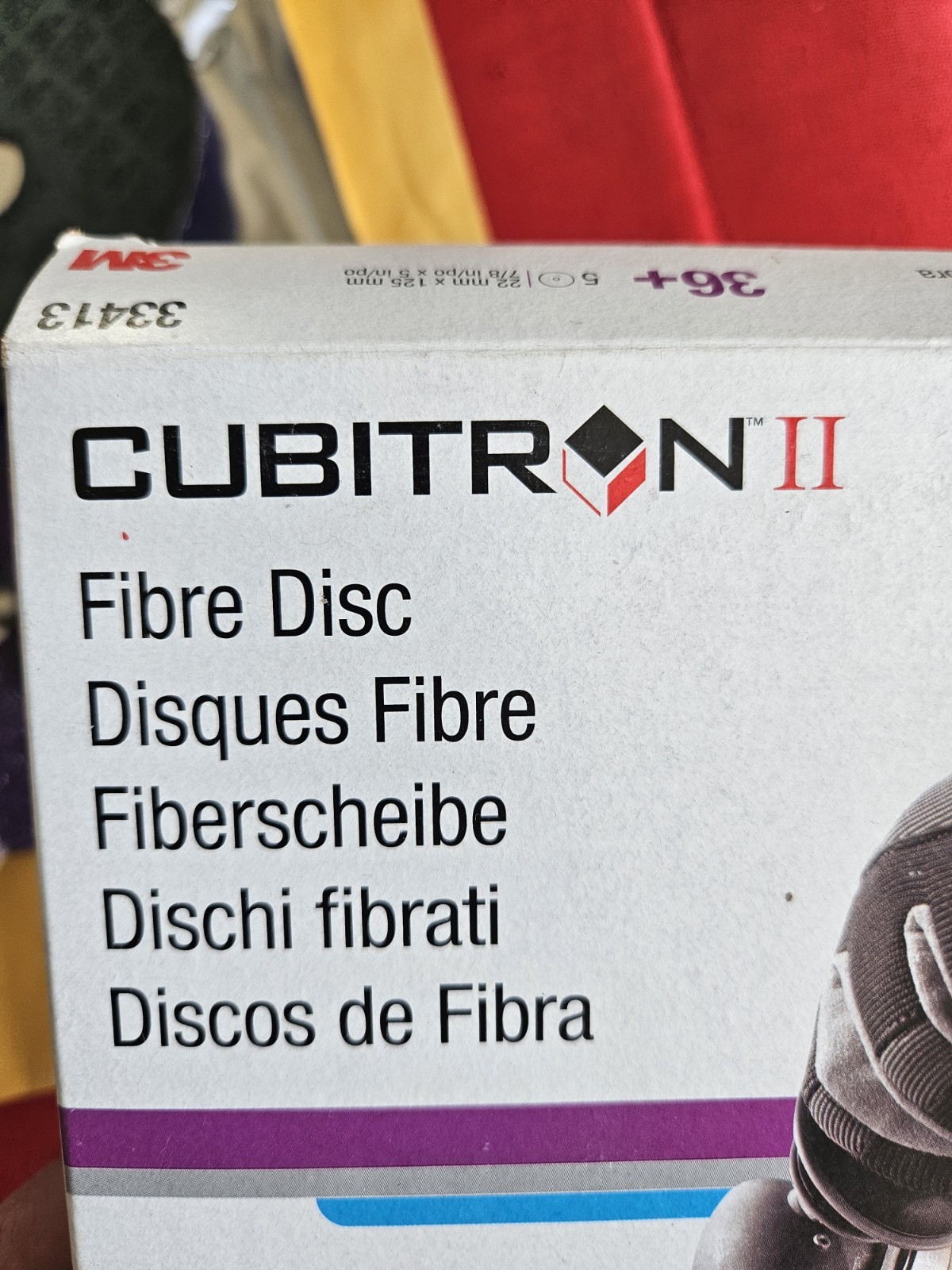 3M Cubitron II Abrasive Fibre Disc 33413 ( 7/8 in × 5 In ) 36+ *** PLEASE READ*