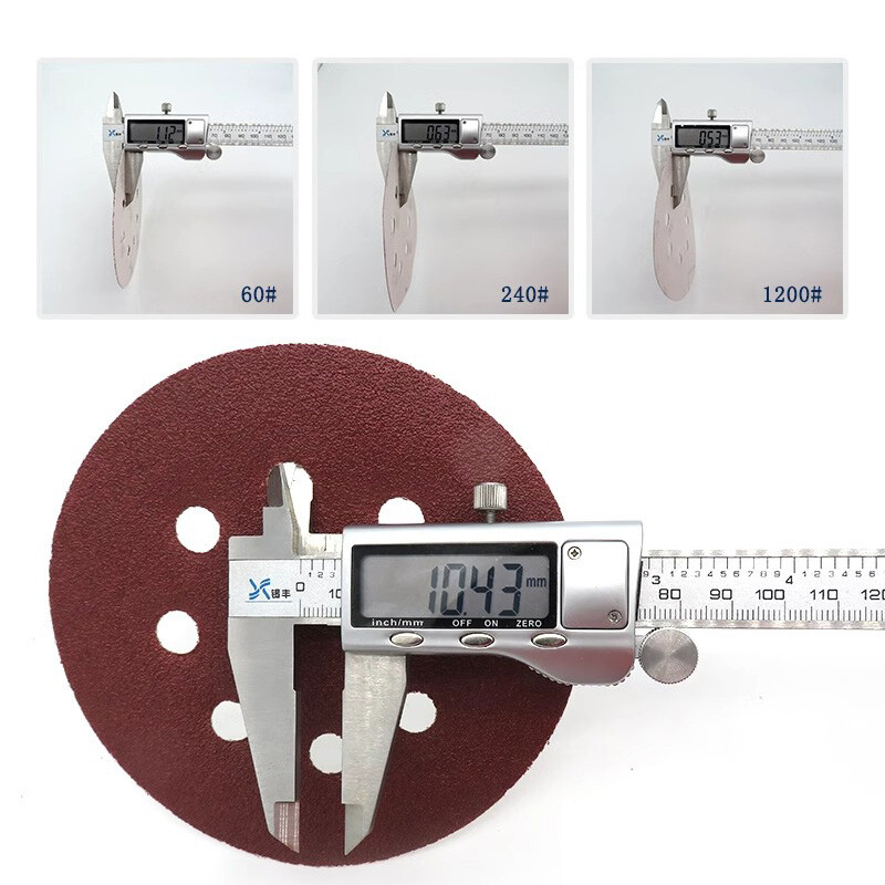 125mm 5″ Sanding Discs 60-1200 Grit Orbital Sander Sheets Sandpaper 8 Hole Pads