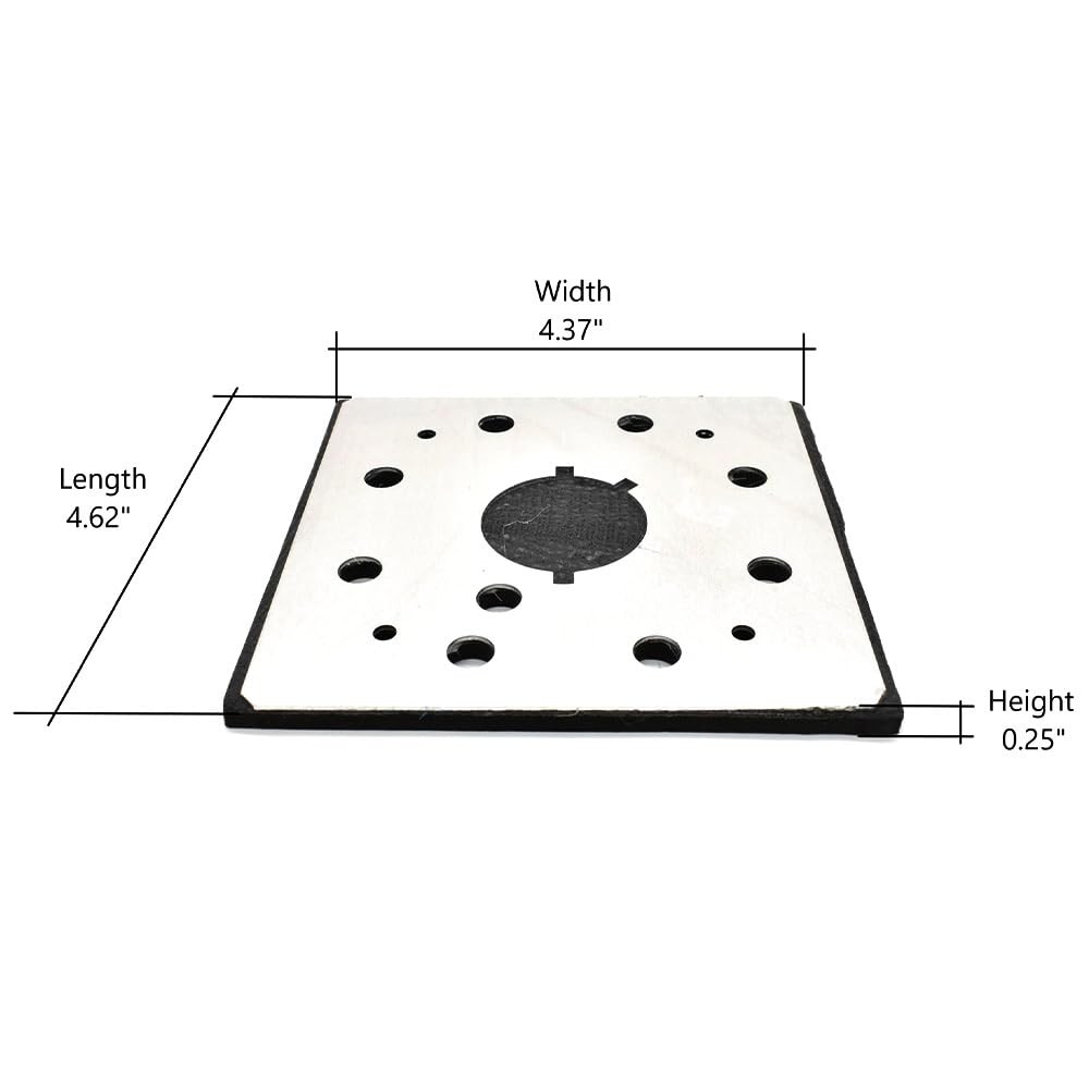 Pads Abrasives SPD18 1/4 Sheet 8 Hole Square Sanding Pad Replaces 15128000