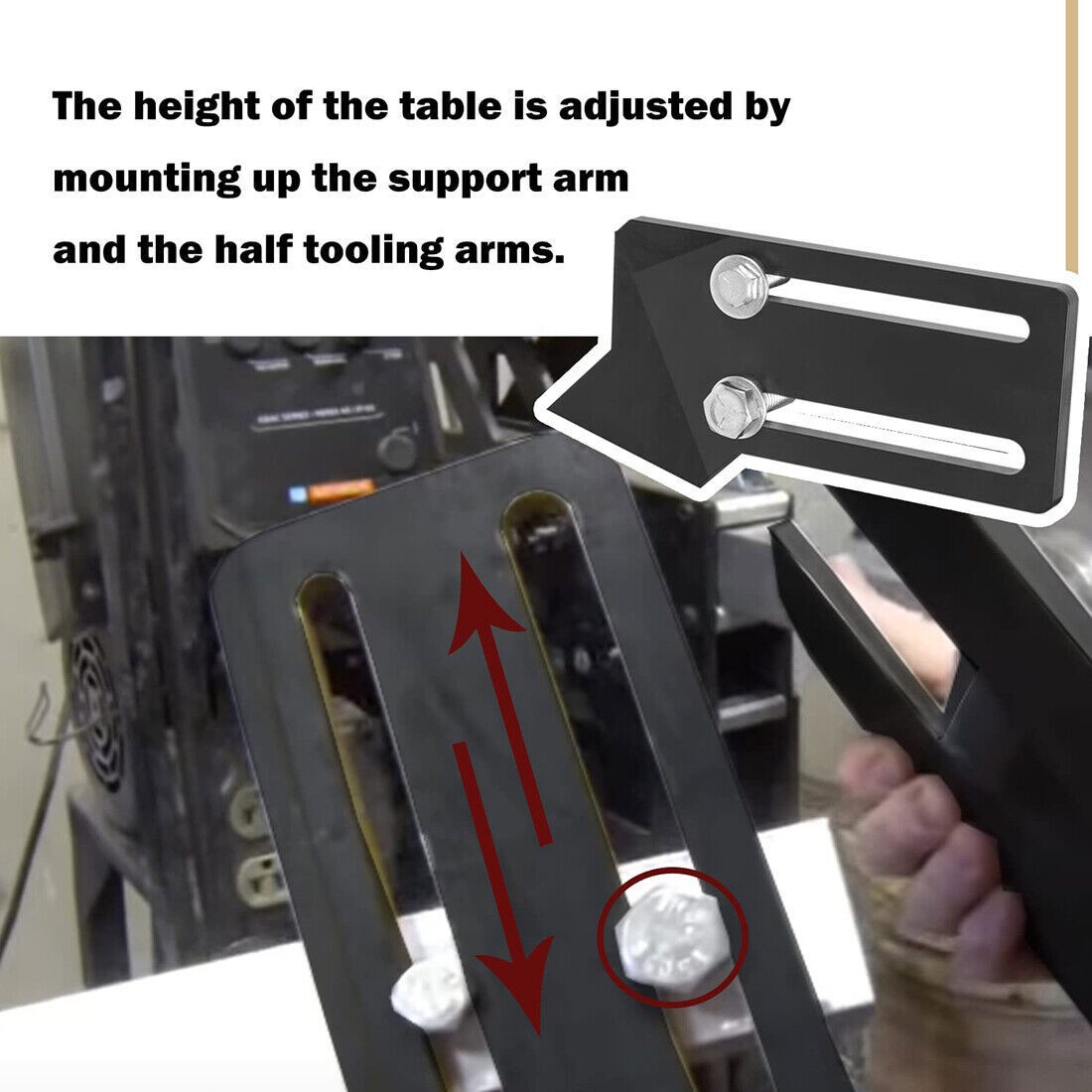 2×72″ Knife Bevel Grinding Jig Tool Rest OBM Belt Grinder Tilt Table Flat Platen