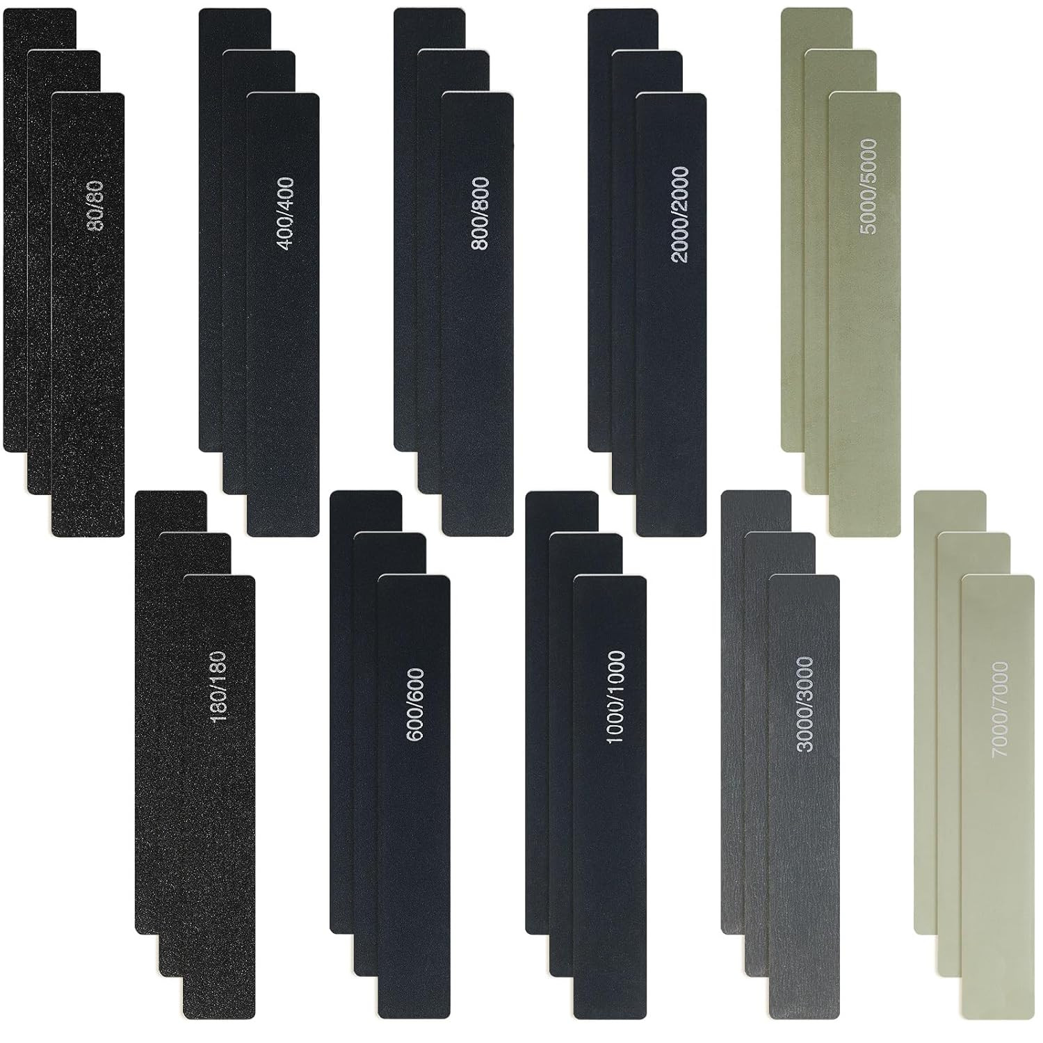 30 Pieces Sanding Sticks Sandpaper Sanding Sticks for Plastic Models Assorted Me
