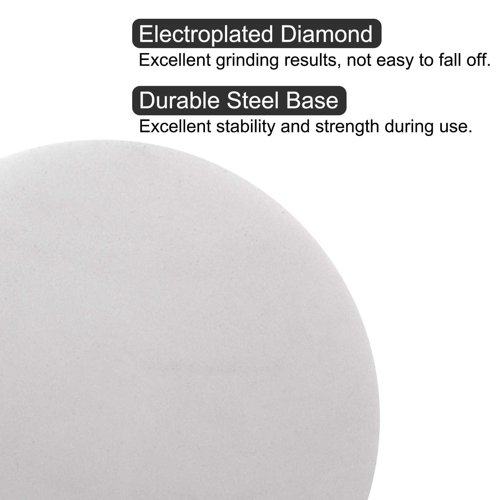 Diamond Sanding Grinding Disc 8″ Grit 3000 No Center Hole Flat Lap Wheel Disk