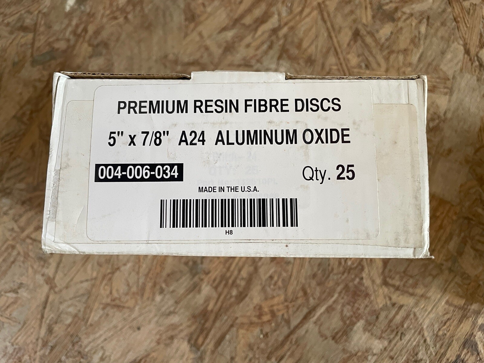 5″ x 7/8″ Aluminum Oxide Premium Resin Fiber Discs, 24 Grit (25 pack)
