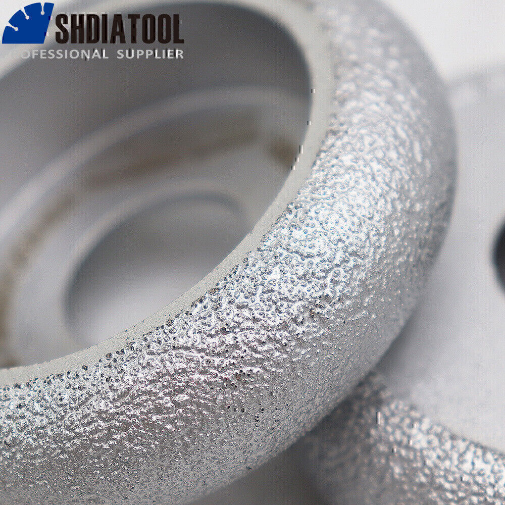 Dia 3 inch / 75mm Vacuum Brazed Diamond Convex Wheel Grinding Disc Dry or Wet .