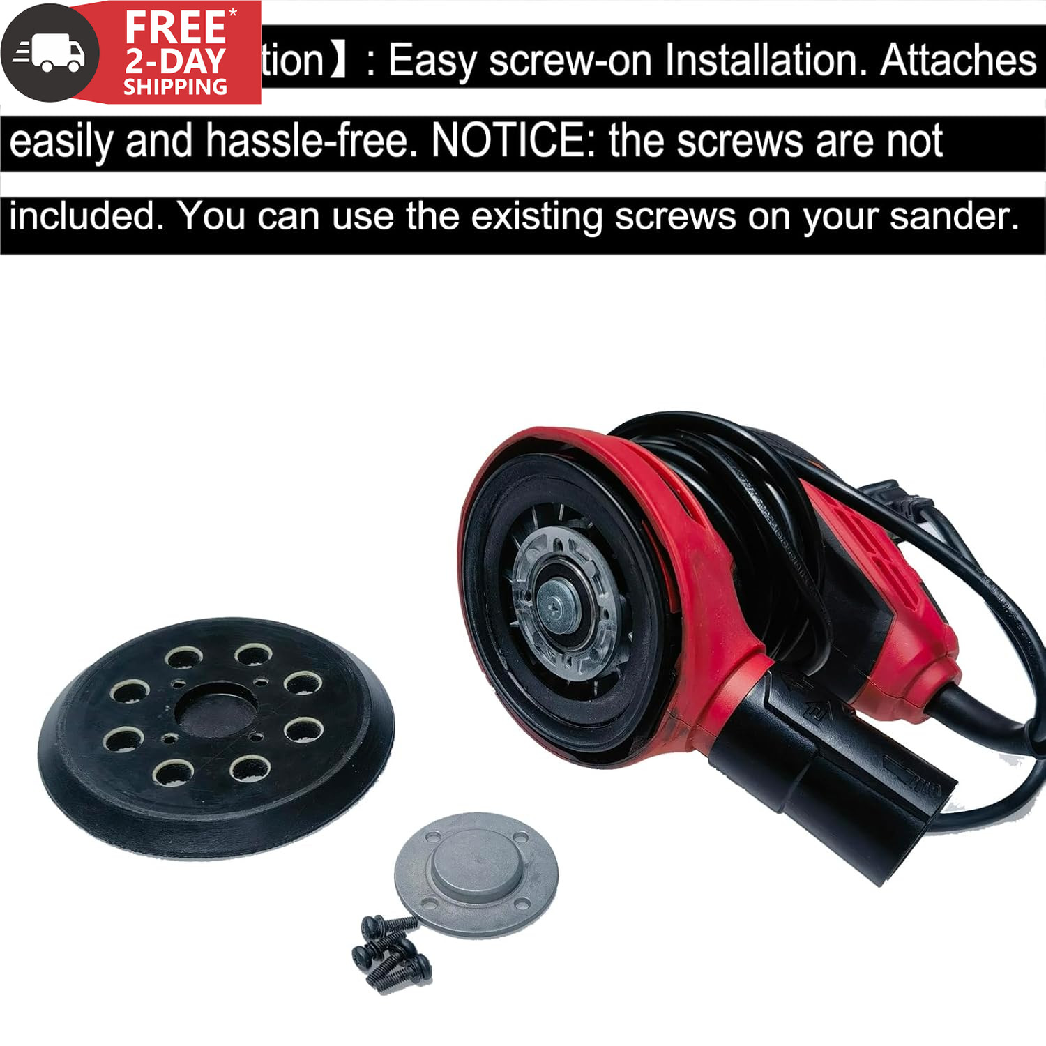 2 Pack 5 Inch 8 Hole Hook-And-Loop Replacemet Sanding Pad for SKIL SR211601 SR66