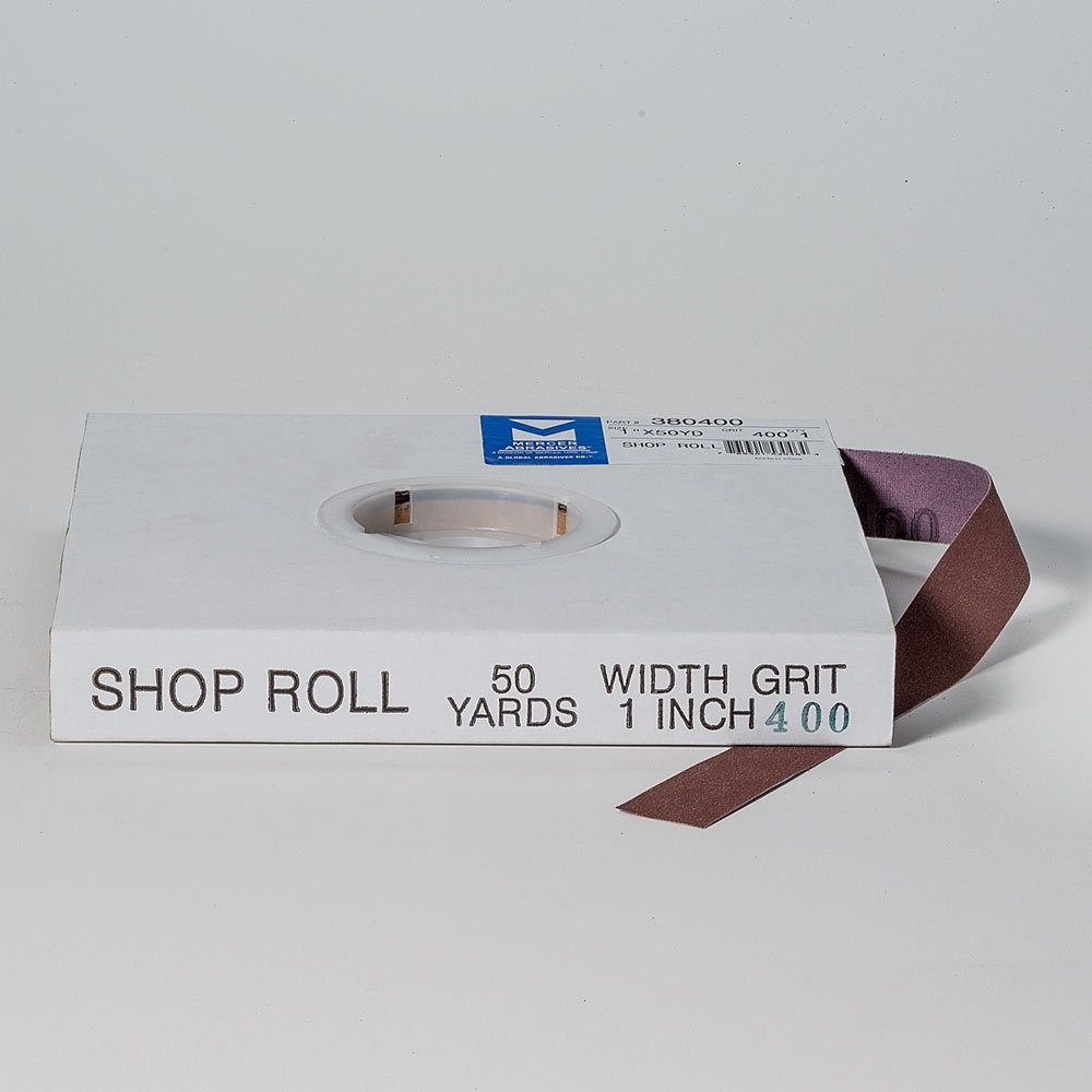 3804001″ x 50 Yards Abrasive Shop Roll 400 Grit Sandpaper Sanding Tool