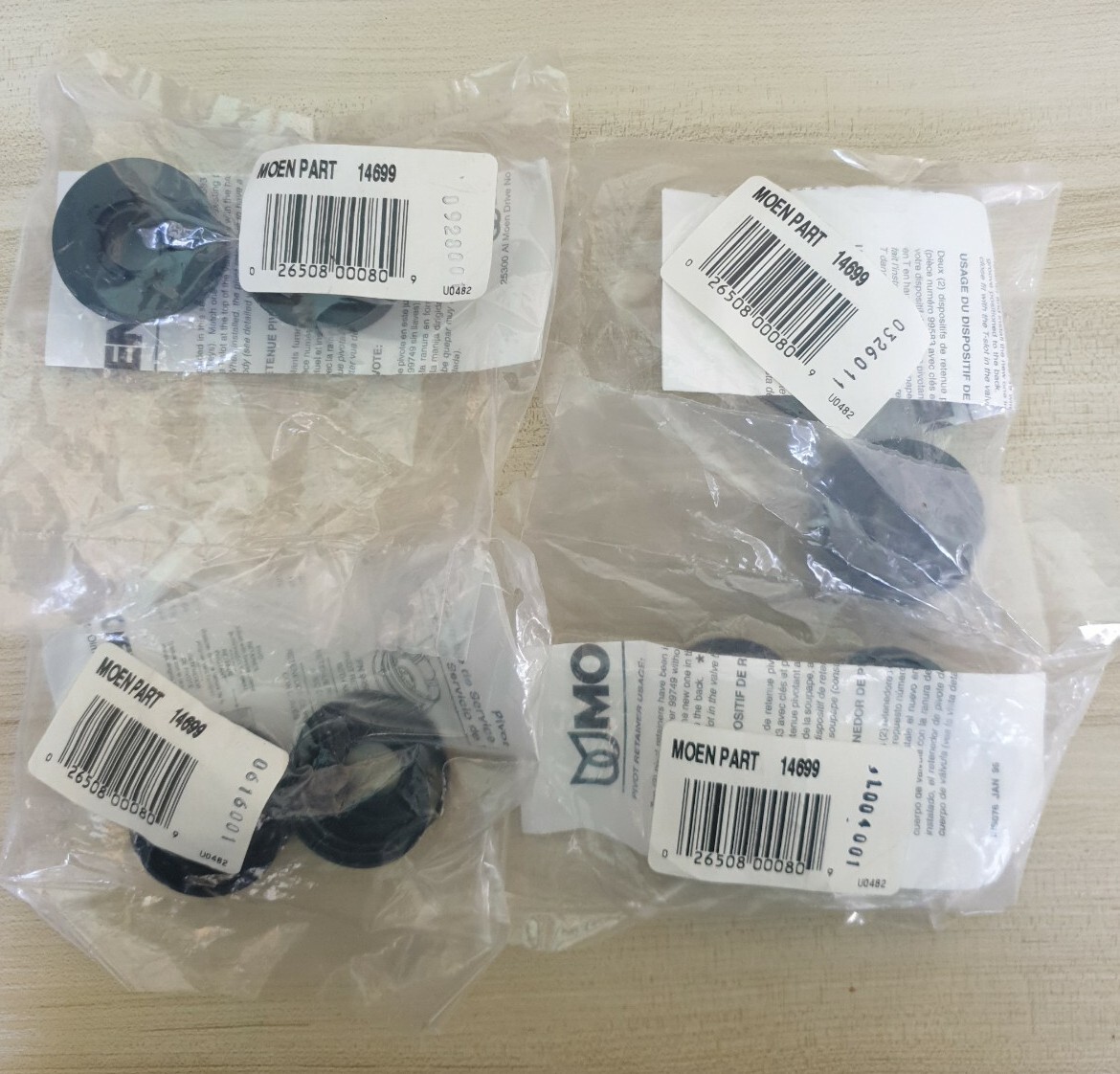 Moen 14699 OEM Retainer Pivot Nut for Single Lever Handle Kitchen Faucet 4 PACKS