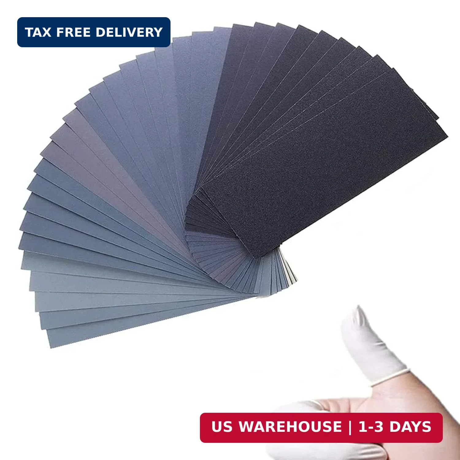 Extra Fine Sand Paper 120 to 20000 High Grit, 22 PCS Sandpaper Sheets with 3 Fin
