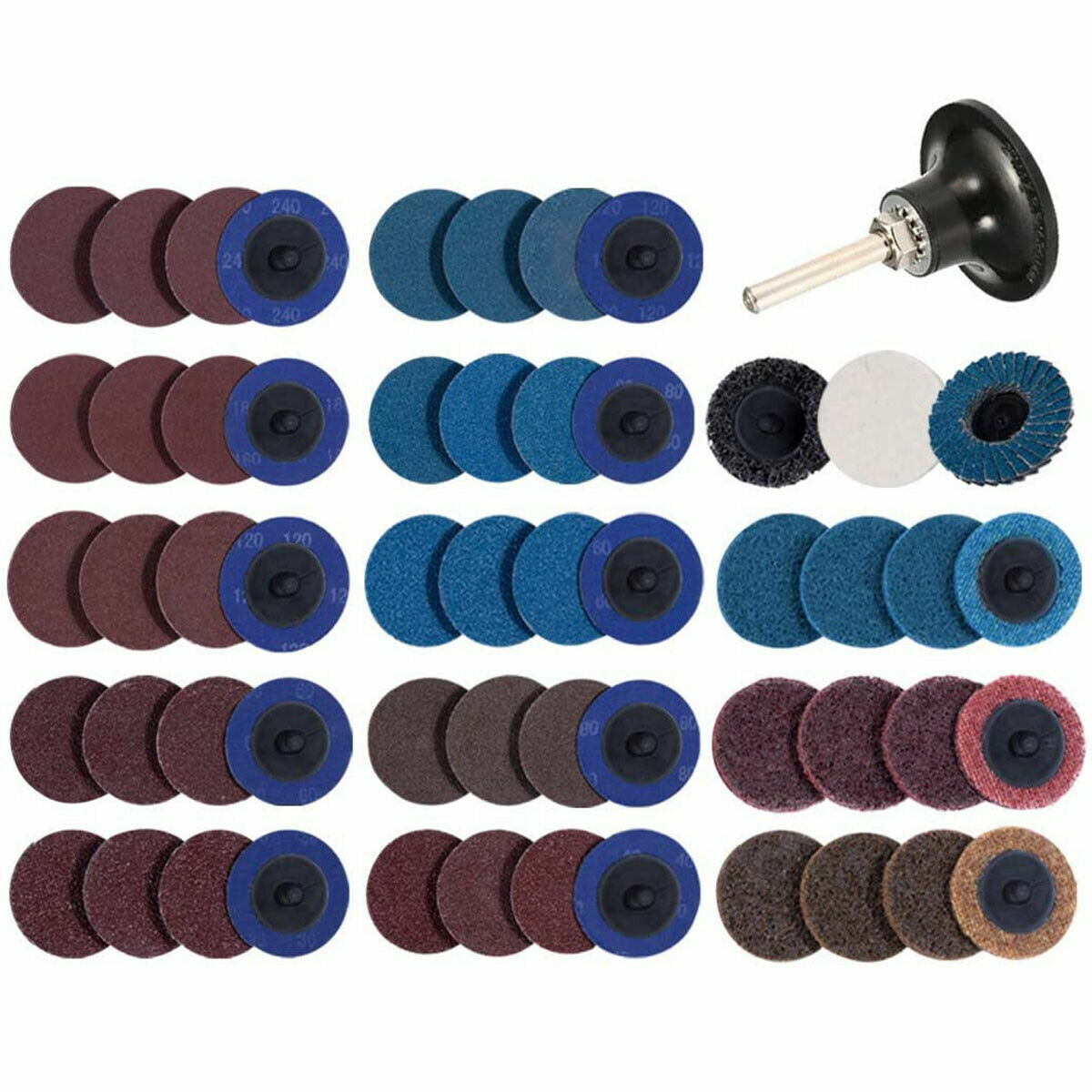 71x 2 in Surface Prep Roll Lock Sanding Grinding Discs Die Grinder Quick Change