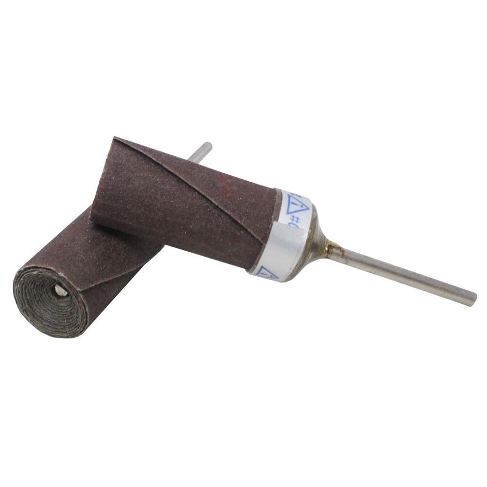 Abrasive Roll Mounted on Mandrel Stone Metal Polishing Sanding 240 Grit -10 Pack
