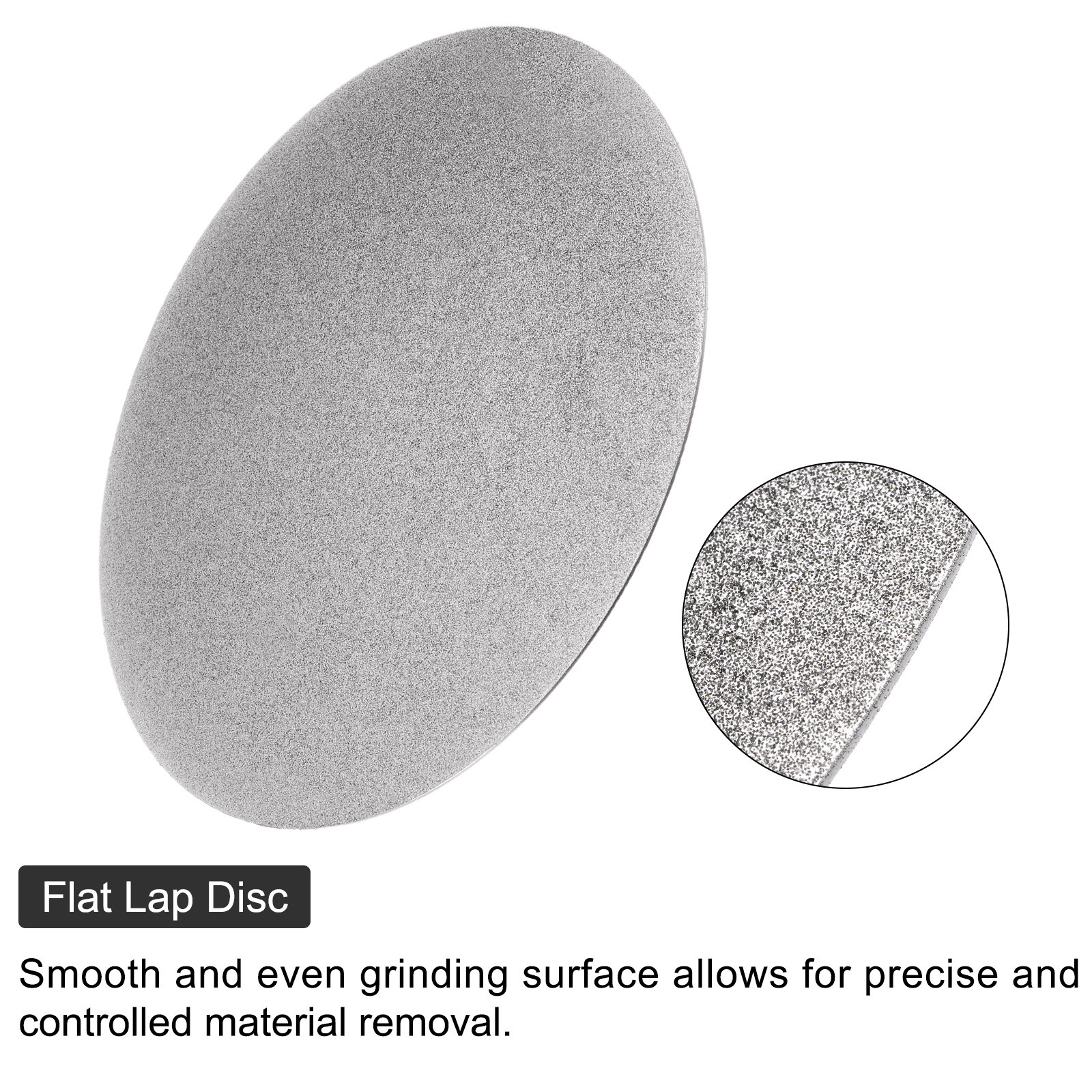 Diamond Sanding Grinding Disc 8″ Grit 120 No Center Hole Flat Lap Wheel Disk