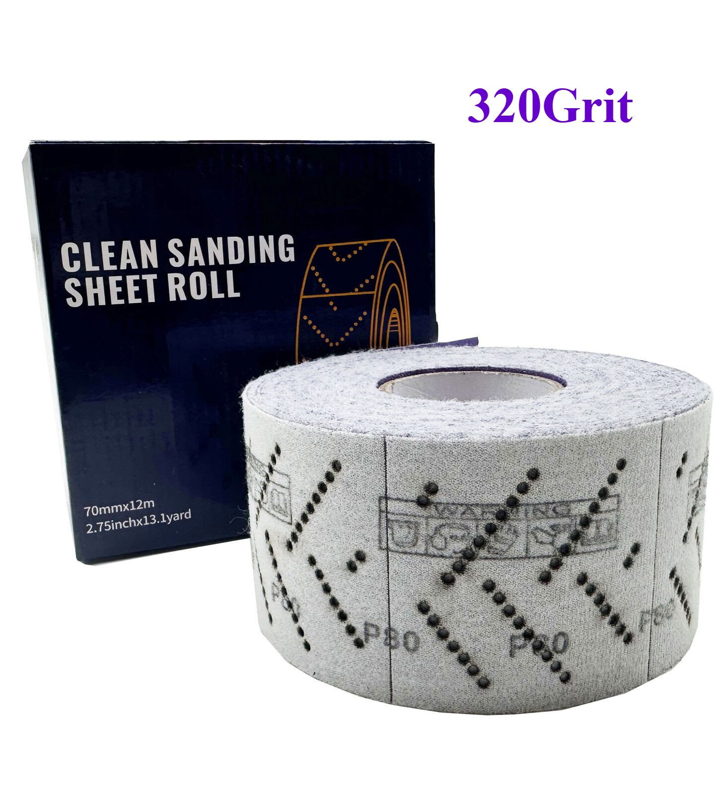 2 Rolls 2-3/4″x13 yard Ceramic Sanding Paper P320 Anti-Clogging for Automotive