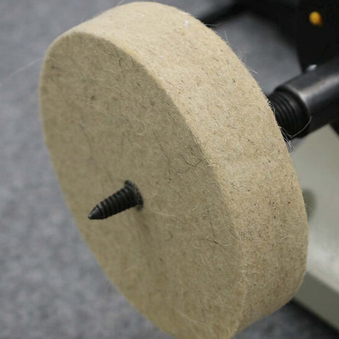 5 Pcs 3” Compressed Wool Felt Buffing Polishing Wheels