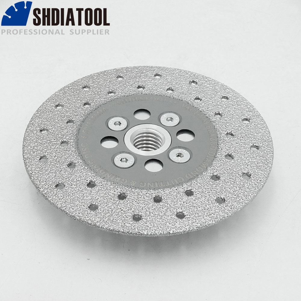 SHDIATOOL 4.5” Vacuum Brazed Diamond Cutting Grinding Wheel Grinder Blade 5/8