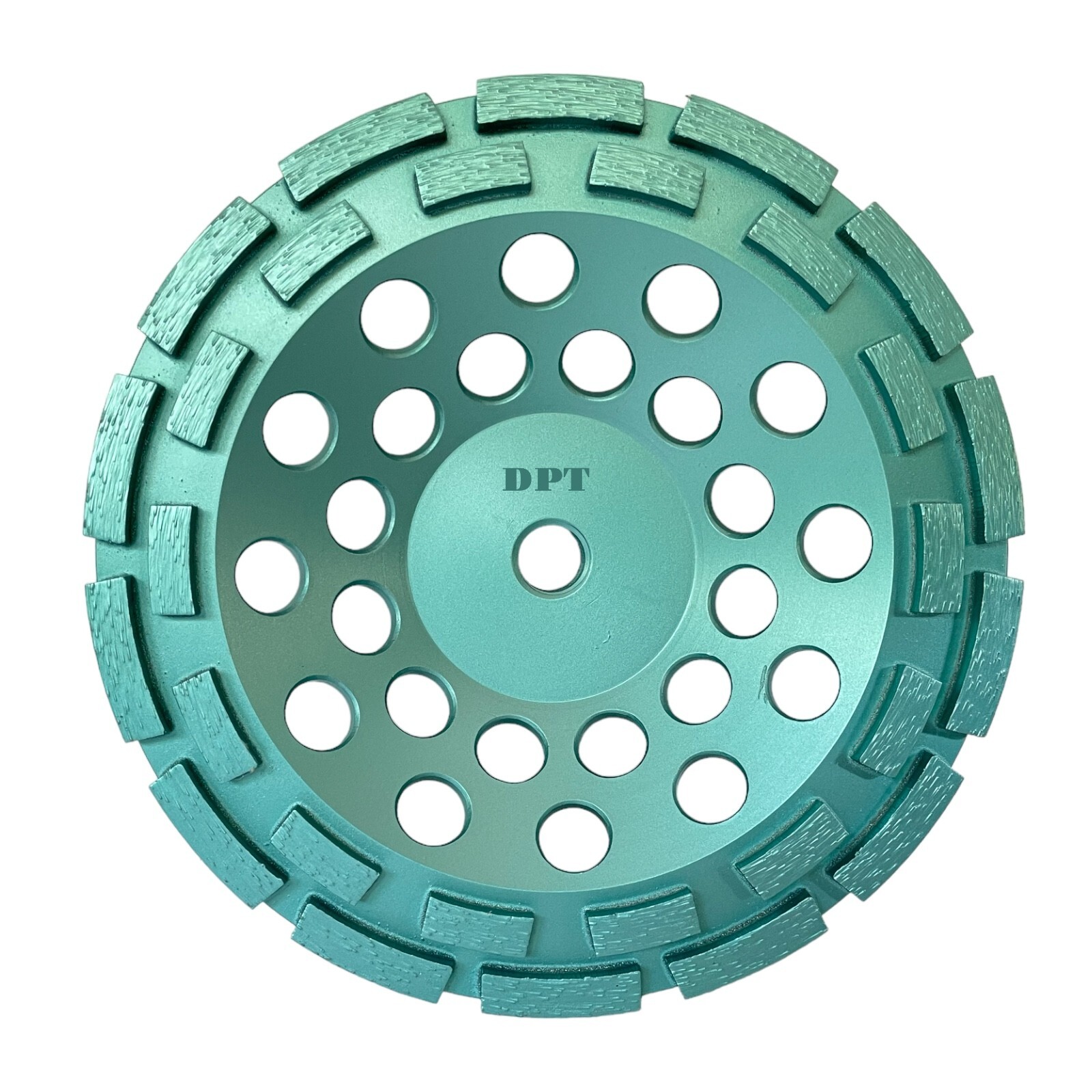 7″ Concrete Grinding Cup Double Row Wheels 28 Diamond Abrasive Seg 5/8″-11 Arbor