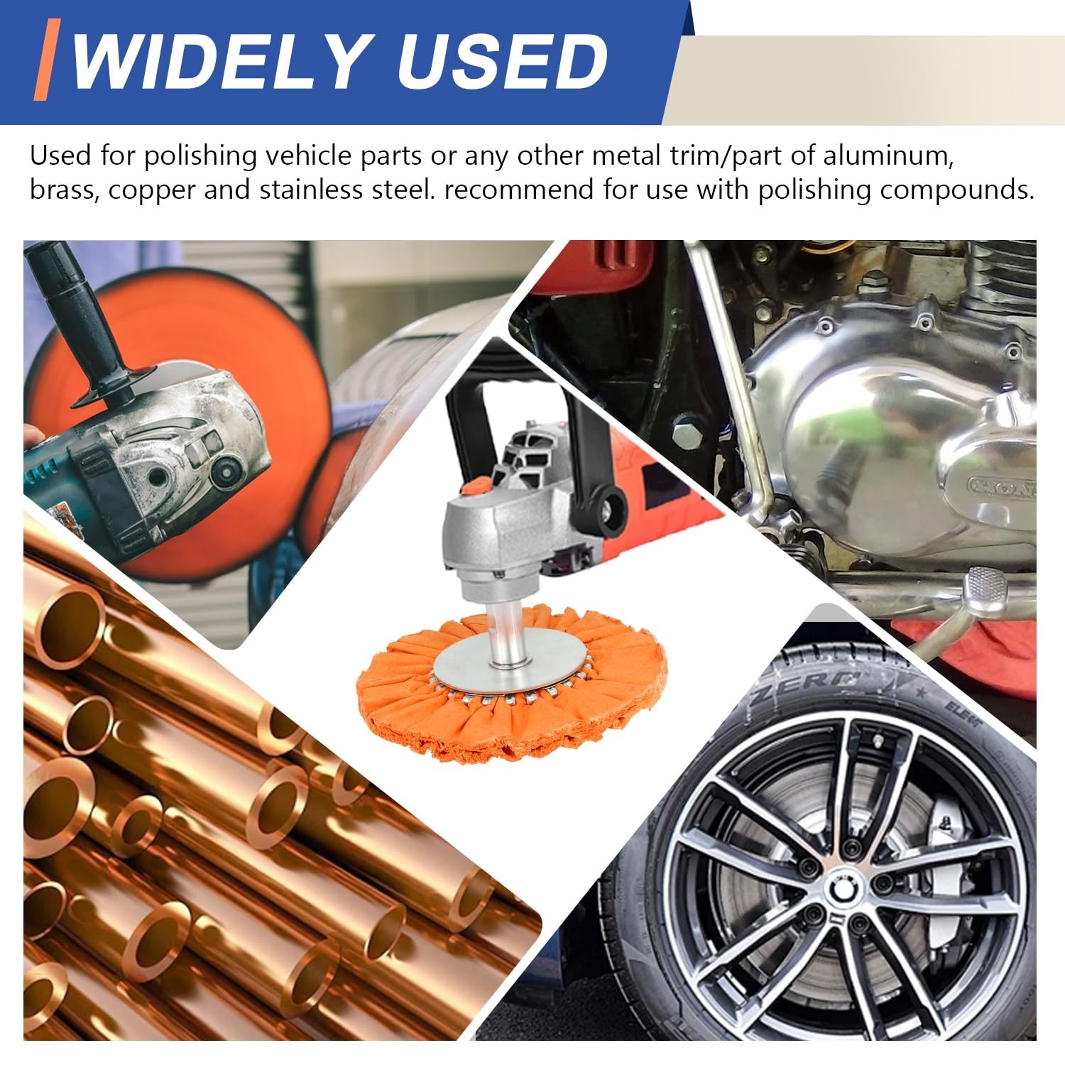 9 Pcs Airway Buffing Wheel Kit 8 Inch Polishing Wheel and Polishing Compound …