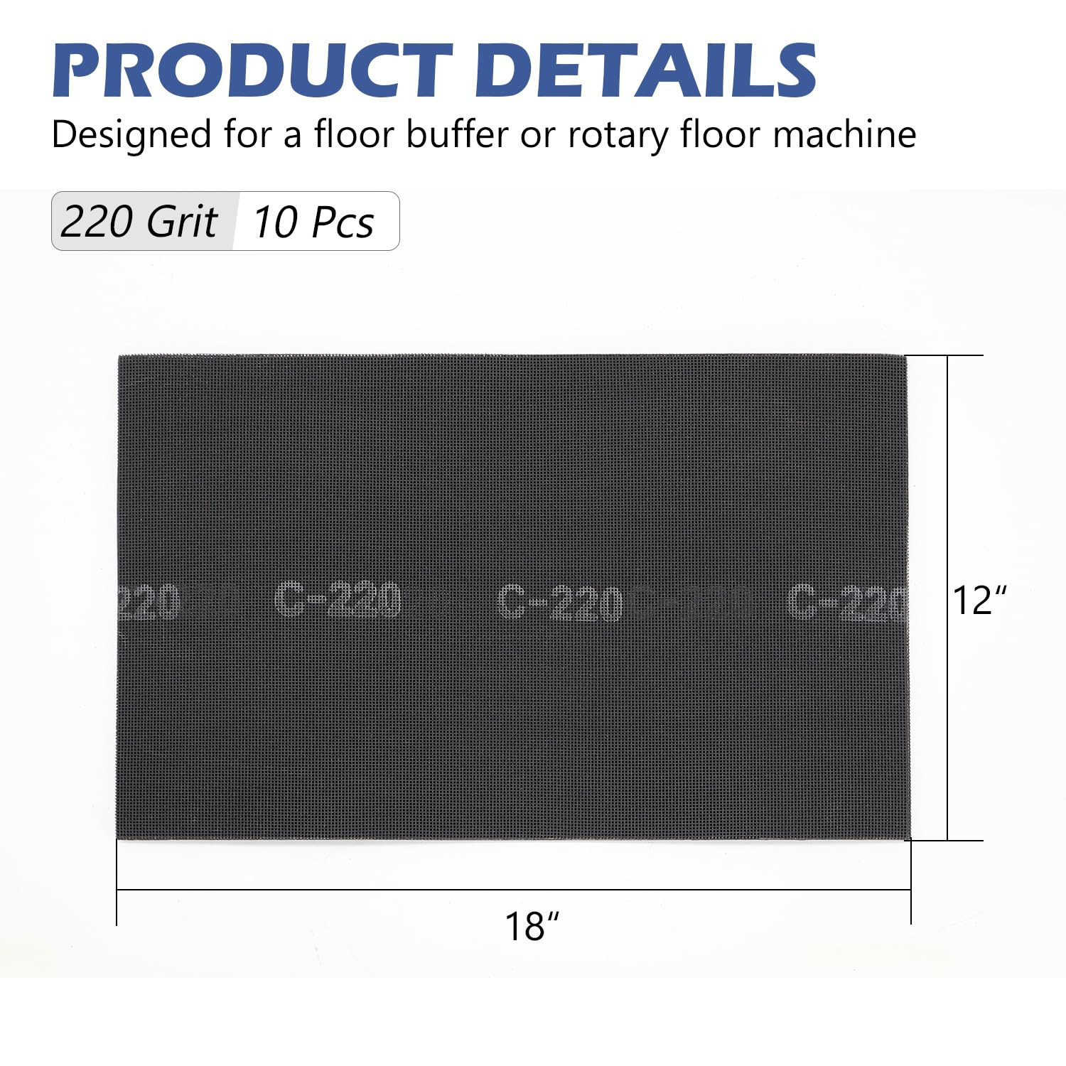HUAALIUCHE 12″x18″ 220 Grit Sanding Screen Sheets (10-Pack) – Professional Silic