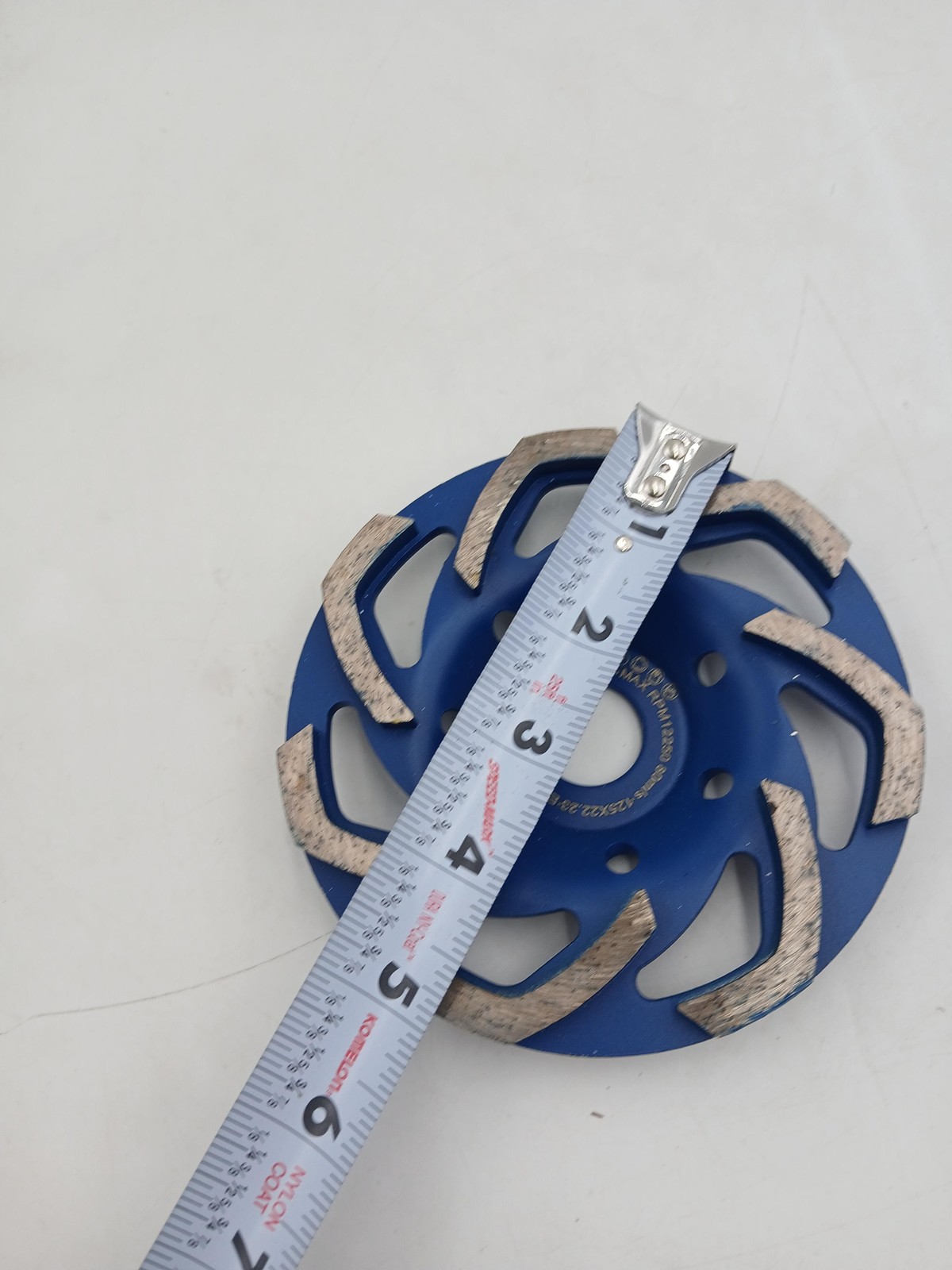 HERZO Diamond Grinding Wheel 125mm X 22.23mm Blue Metal Turbo Cup Angle Grinder