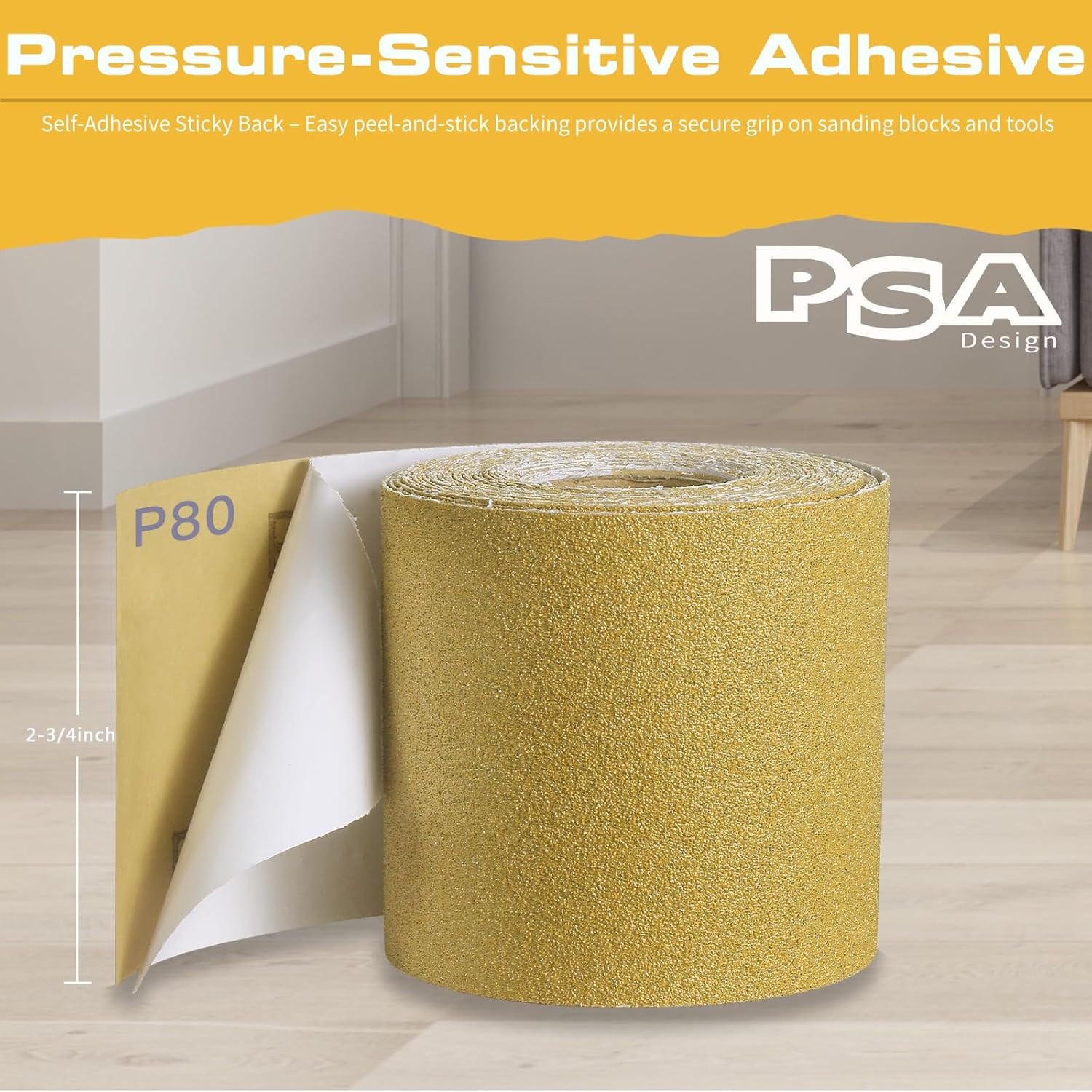 80, 180, 320 Grit PSA Longboard Sandpaper Kit, Total 15 Yards, -/” Wide, Continu