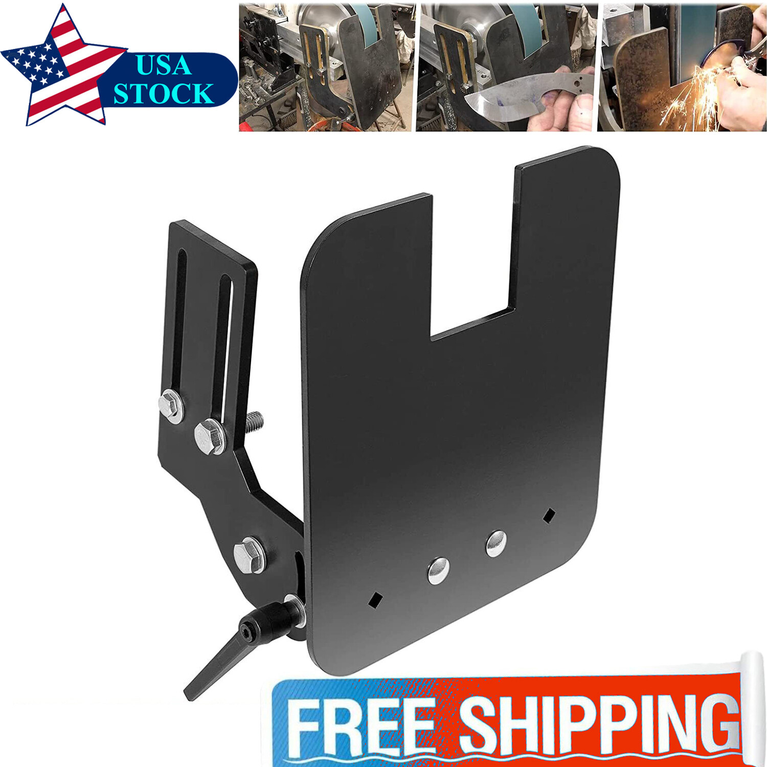 2×72″ Knife Bevel Grinding Jig Tool Rest OBM Belt Grinder Tilt Table Flat Platen