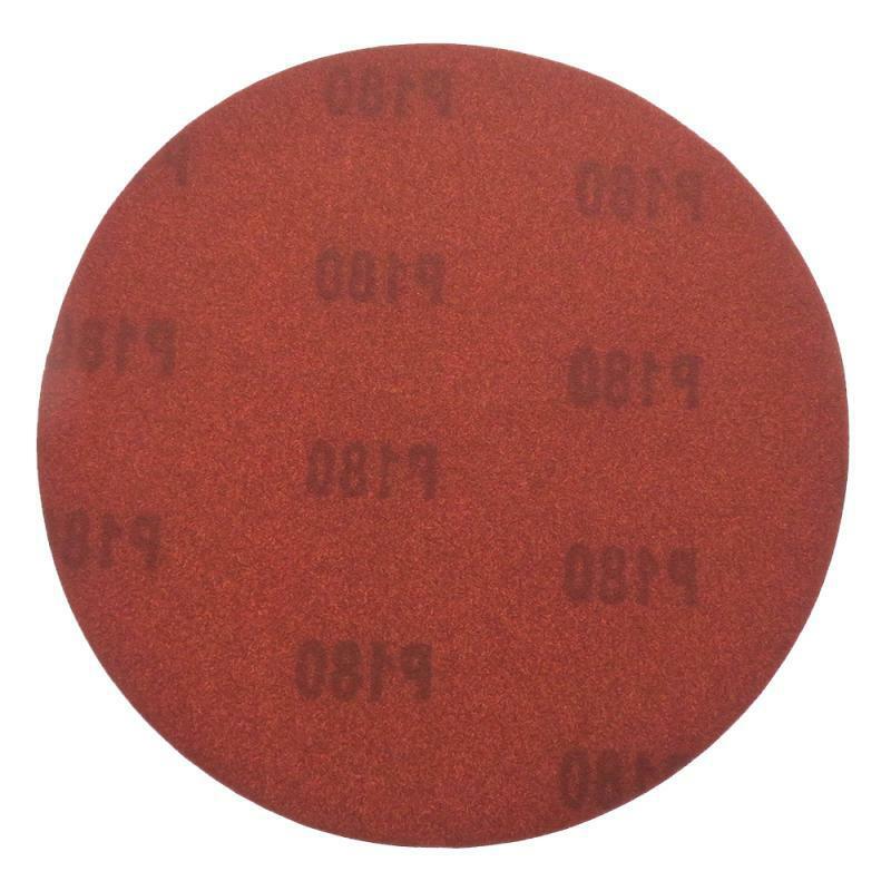 7″ Sanding Disc Pad Hook & Loop 40-320 Grit Orbital Red Sandpaper Wet Dry 180mm