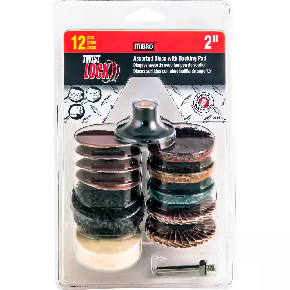 2 In. Twist-Lock Surface Conditioning Kit (12-Piece)