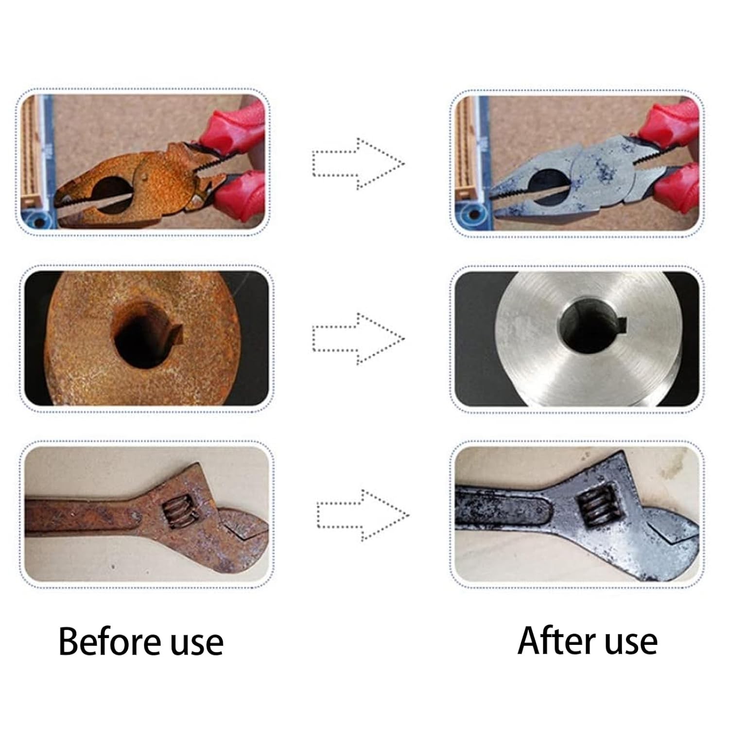 Non Woven Abrasive Scouring Pads Drill Cleaning Kit 6 Pcs Buffing Polishing Pad