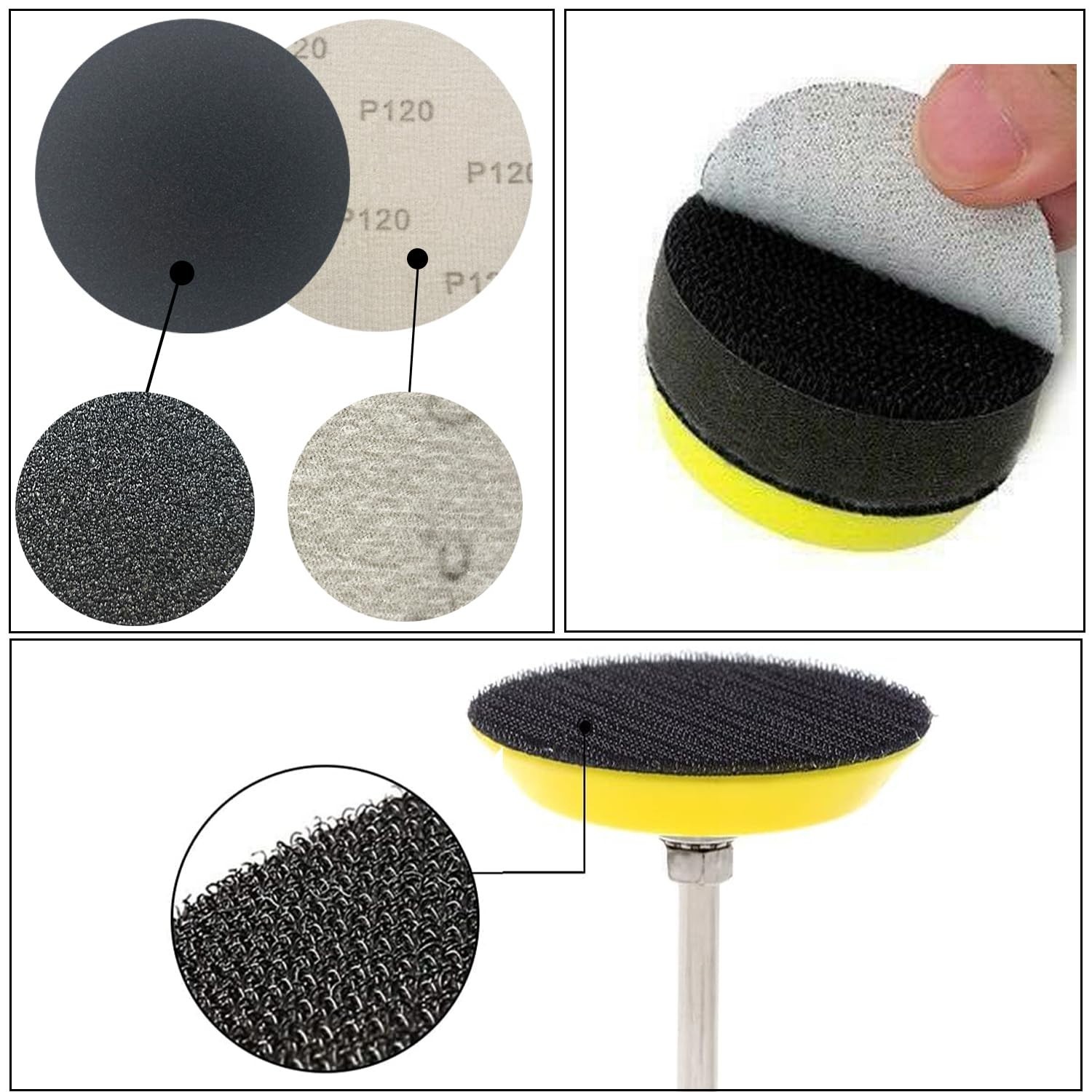 140Pcs 3 Inch Wet Dry Sanding Discs, Assorted 120 to 5000 Grit Silicon Carbid…