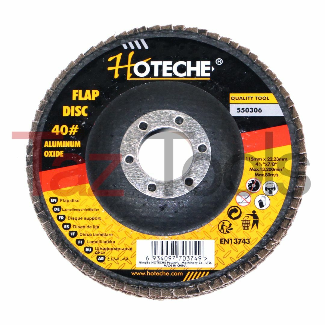 20PC 4-1/2″x7/8″ 60 GRIT Flap Disc Angle Grinding Sanding Wheels Aluminum Oxide