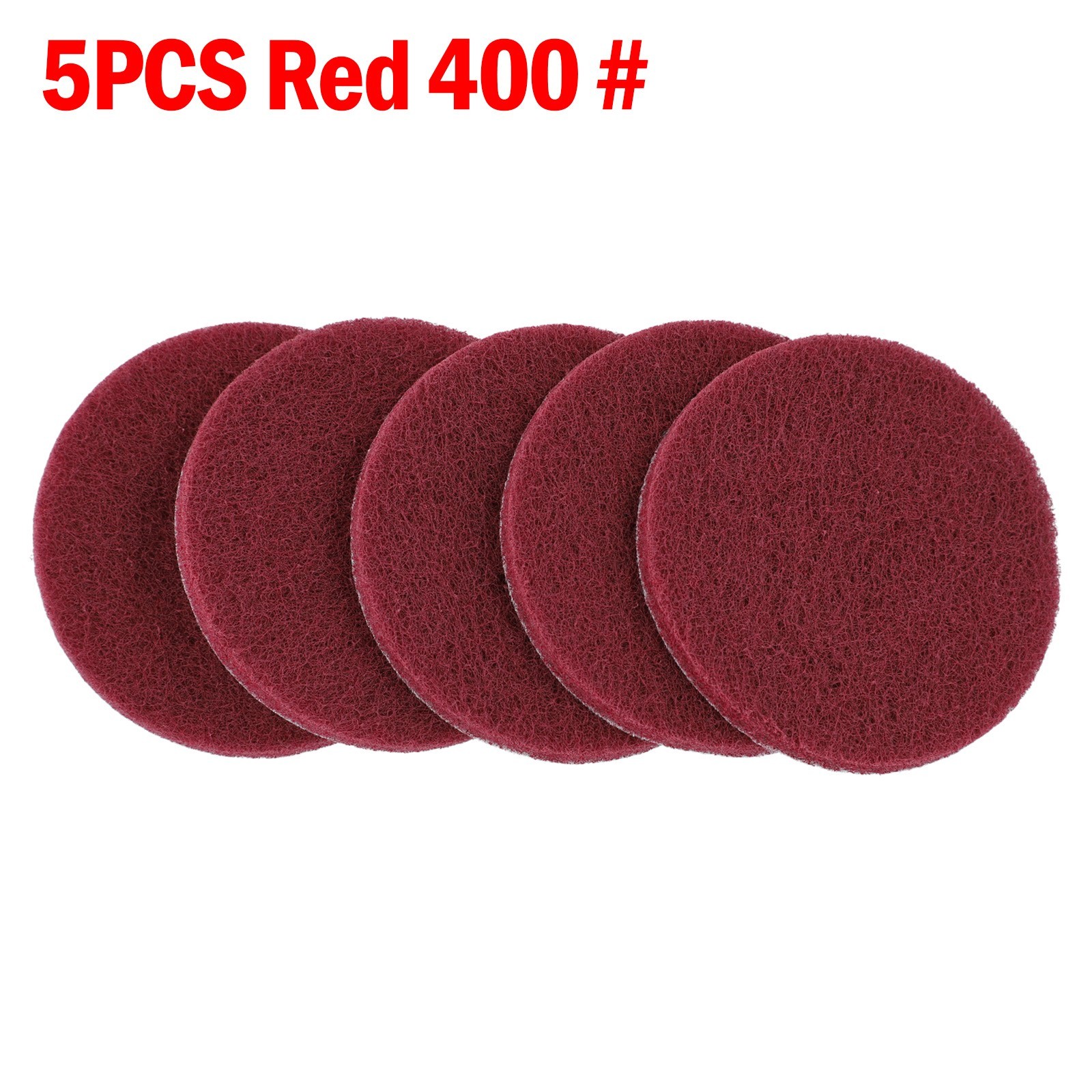 Nylon Industrial Scouring Pad Cleaning Cloth Scrub Polishing Pad 4Inch 5Pieces