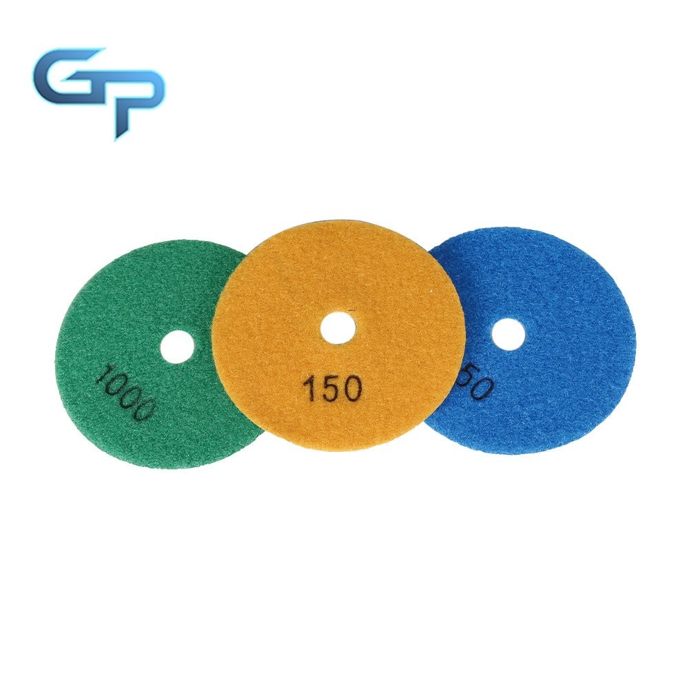 14 Pieces 4Inch Diamond Polishing Pads Kit With 2 Pack  5/8In-11 Backer Pads New