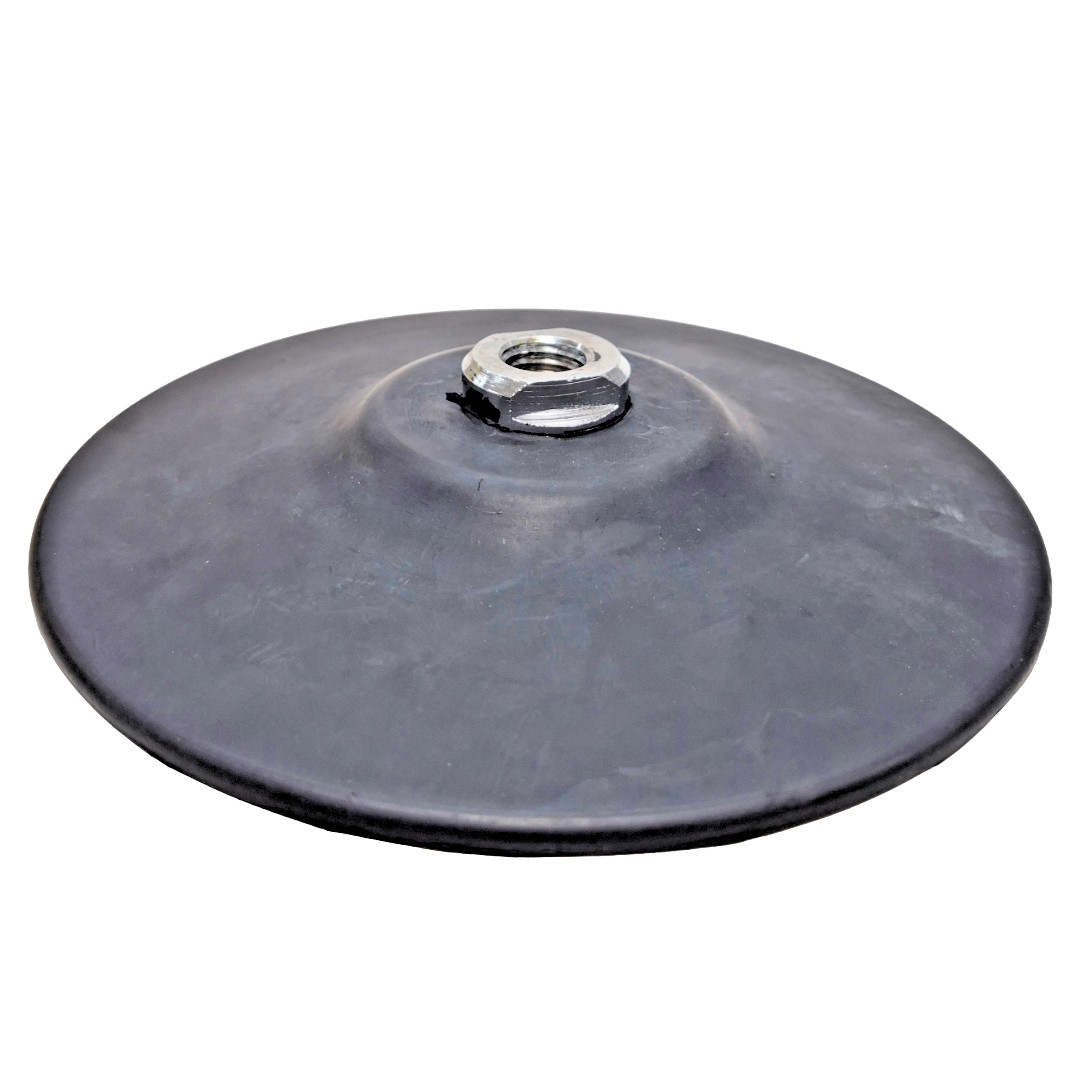 RUBBER BACKING PAD 7″ OAD 1/2″ (20MM) THREAD 8,600-RPM