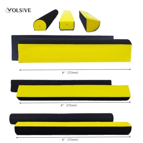 7pcs Hand Sanding Block Set, Rectangle Handheld Sanding Pad, Hook and Loop Inter