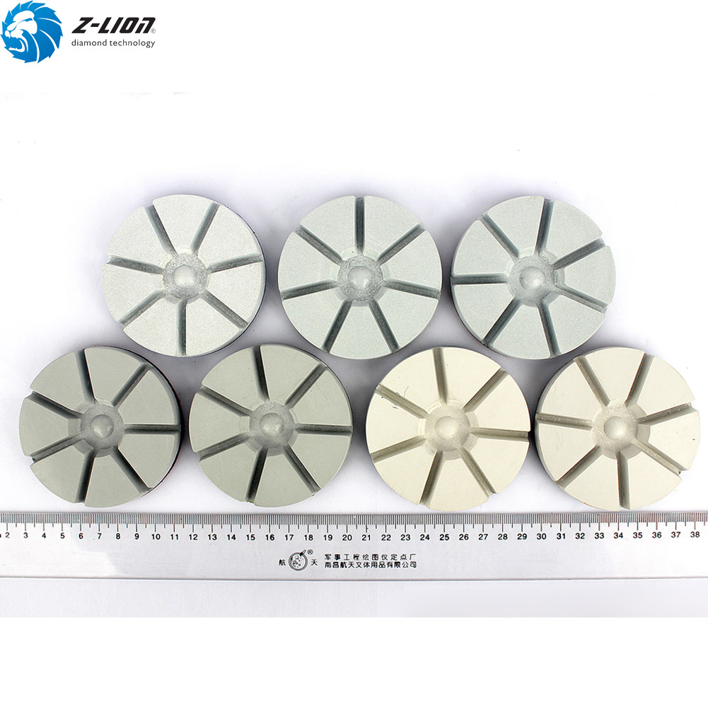 7Pcs Diamond Floor Polishing Pads 3” Grit 50-3000 for Concrete Grinding Discs