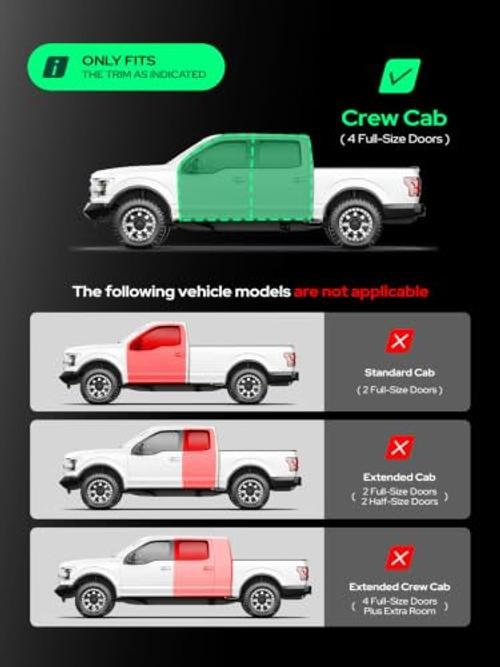 4.25 Inch Running Boards for Chevy & GMC, Crew Cab | Compatible with Colorado