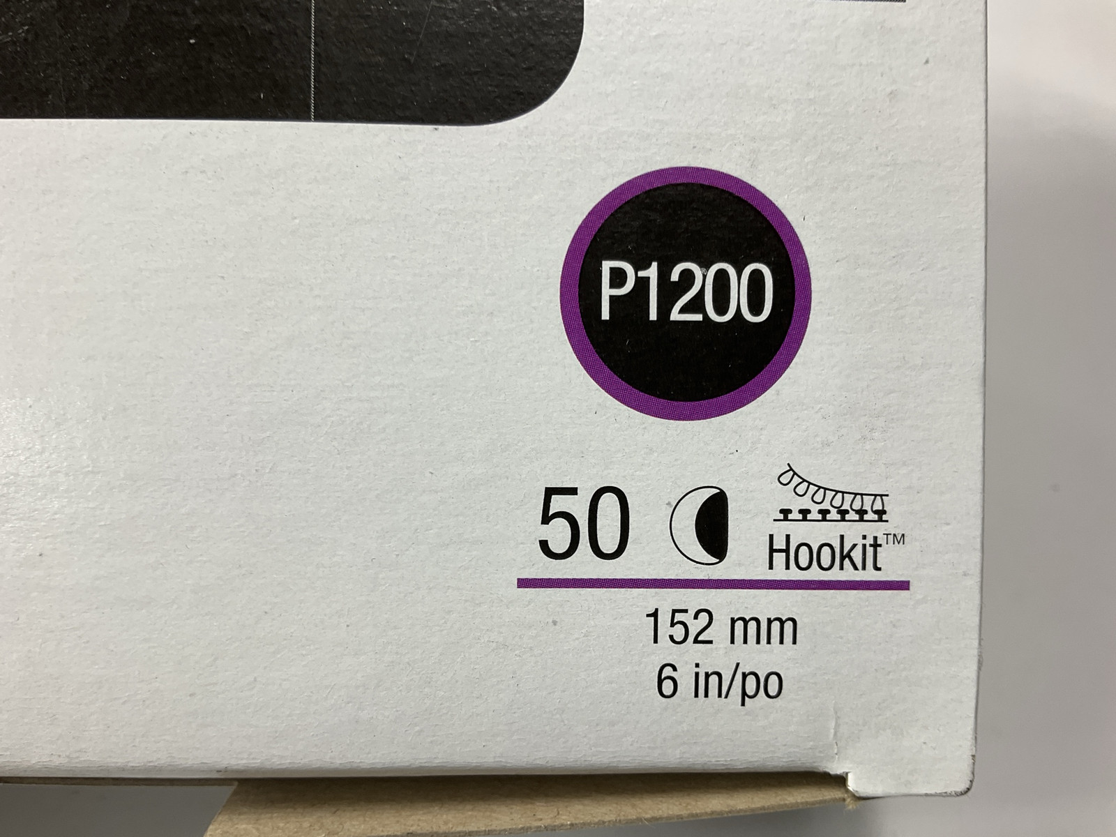 3M 30668 6″ 1200 Grit Purple Finishing Film Hookit Sanding Disc. 50 Per Box