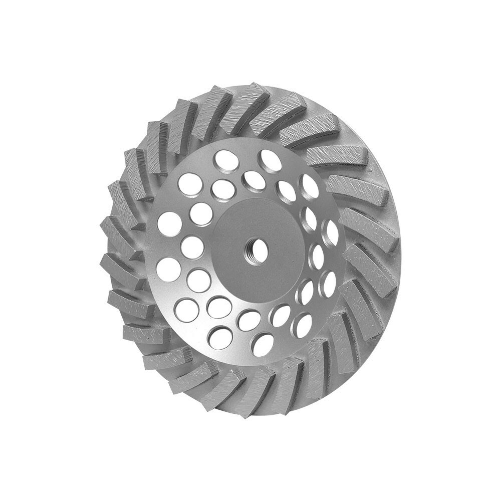 Grinding Grinder 24 Segments Wet Dry 7” x 5/8”-11 Concrete Turbo Cup Wheel